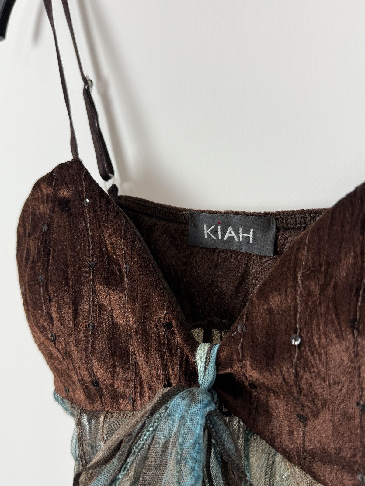 Vintage Y2K Vintage Kiah Tie Dye Sheer Mesh Camisole Top Fairycore Size M / US 6-8 / IT 42-44 - 2 Thumbnail