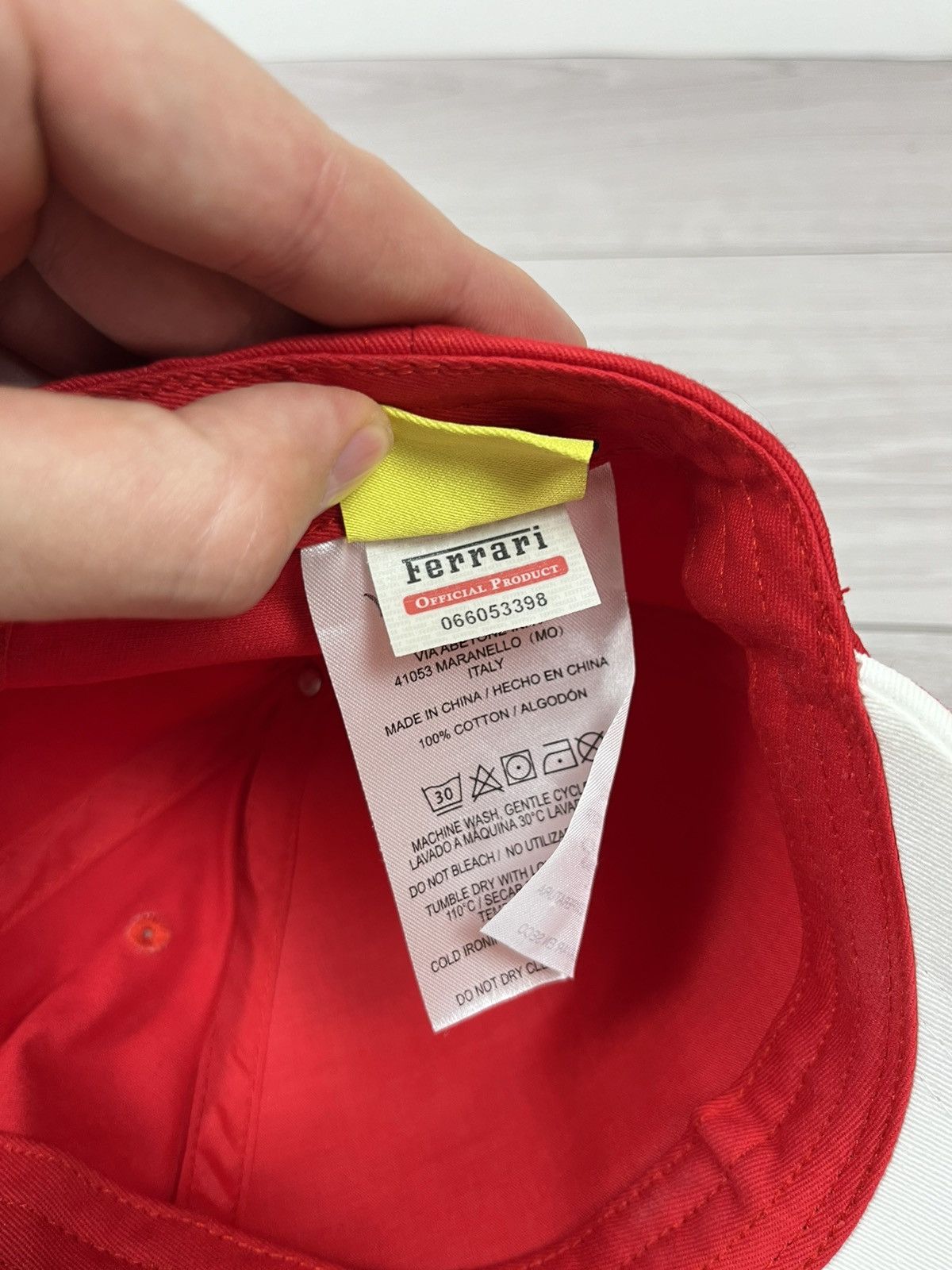 Ferrari Ferrari Land Formula One Racing Team Official Red Cap Hat Size ONE SIZE - 9 Thumbnail