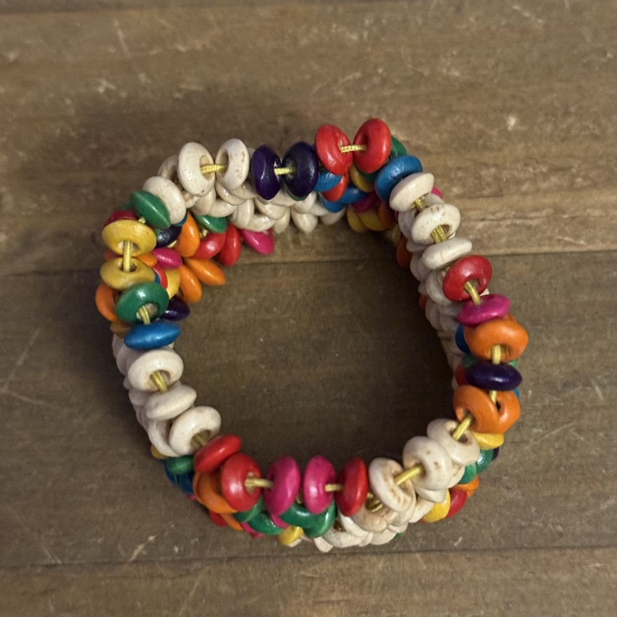 Other Multicolor wooden woven floral stretch bracelet Size ONE SIZE - 4 Thumbnail