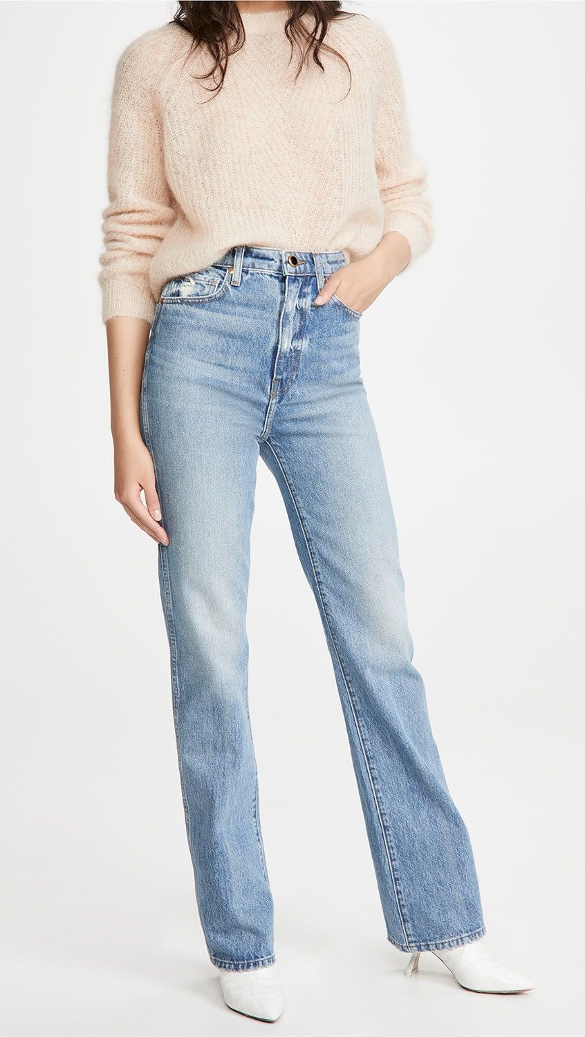 KHAITE o1s22i1n0724 Stretchy Danielle Jeans in Blue Size 26" / US 2 / IT 38 - 4 Thumbnail