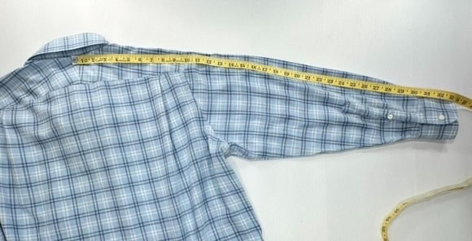 Oxxford Clothes Oxxford Clothes Check Tailored Oxford Button Up Blue Mens XL Size US XL / EU 56 / 4 - 5 Thumbnail