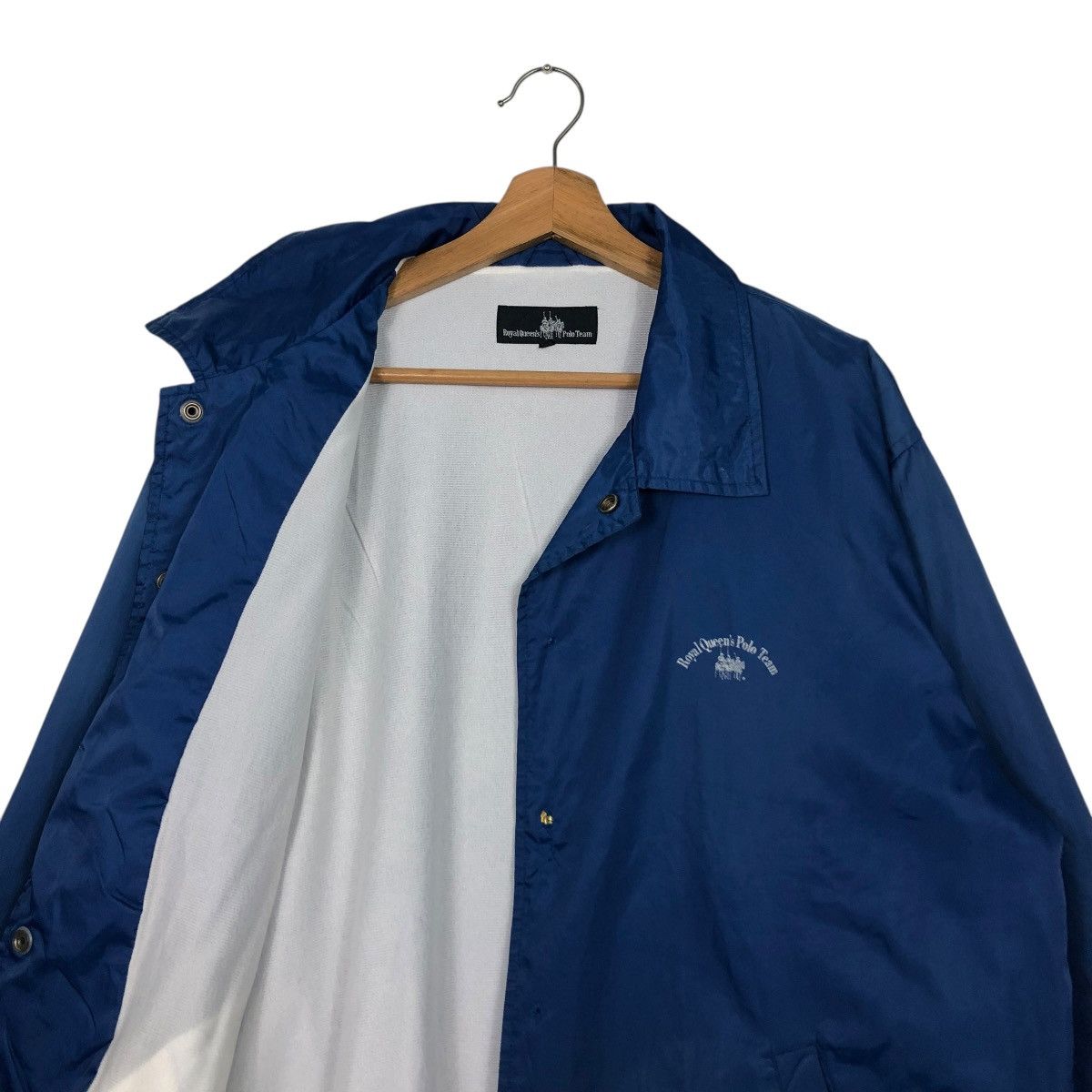 Japanese Brand 🔥BINTAGE COACH JACKET SNAP BUTTON ROYAL QUEEN’S POLO TEAM Size US L / EU 52-54 / 3 - 14 Thumbnail