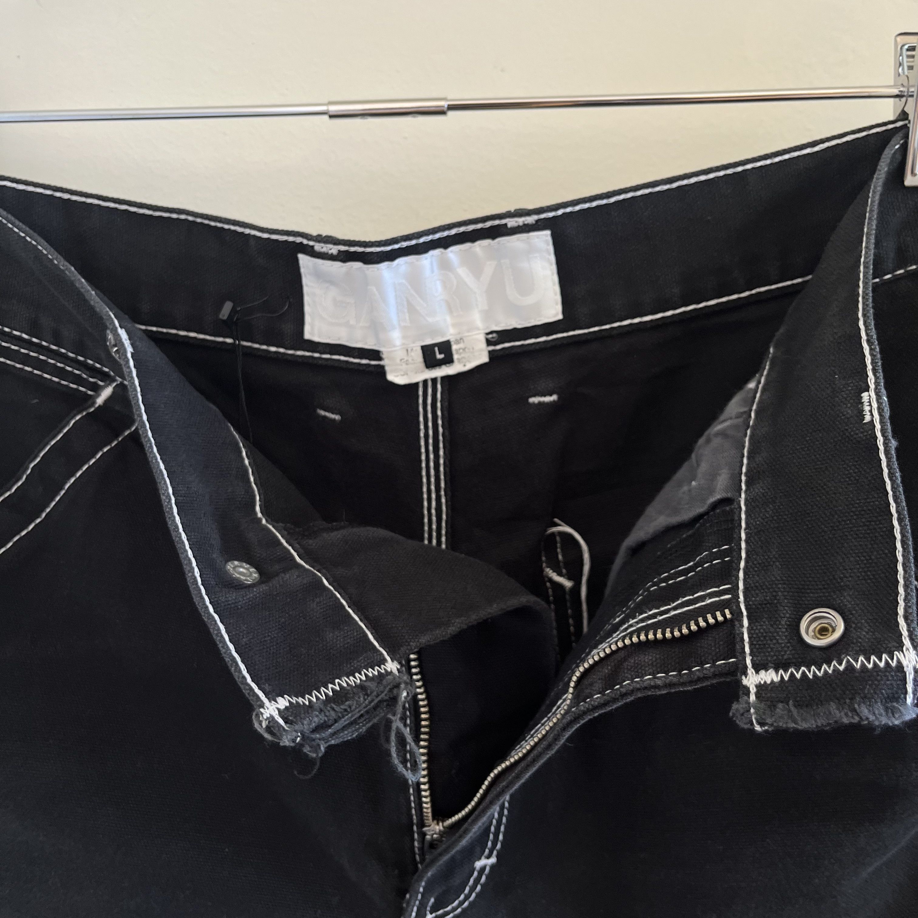 Comme des Garcons × Comme des Garcons Homme Plus × Ganryu CdGHP 2014 Contrast Stitch Shorts Size US 34 / EU 50 - 4 Thumbnail