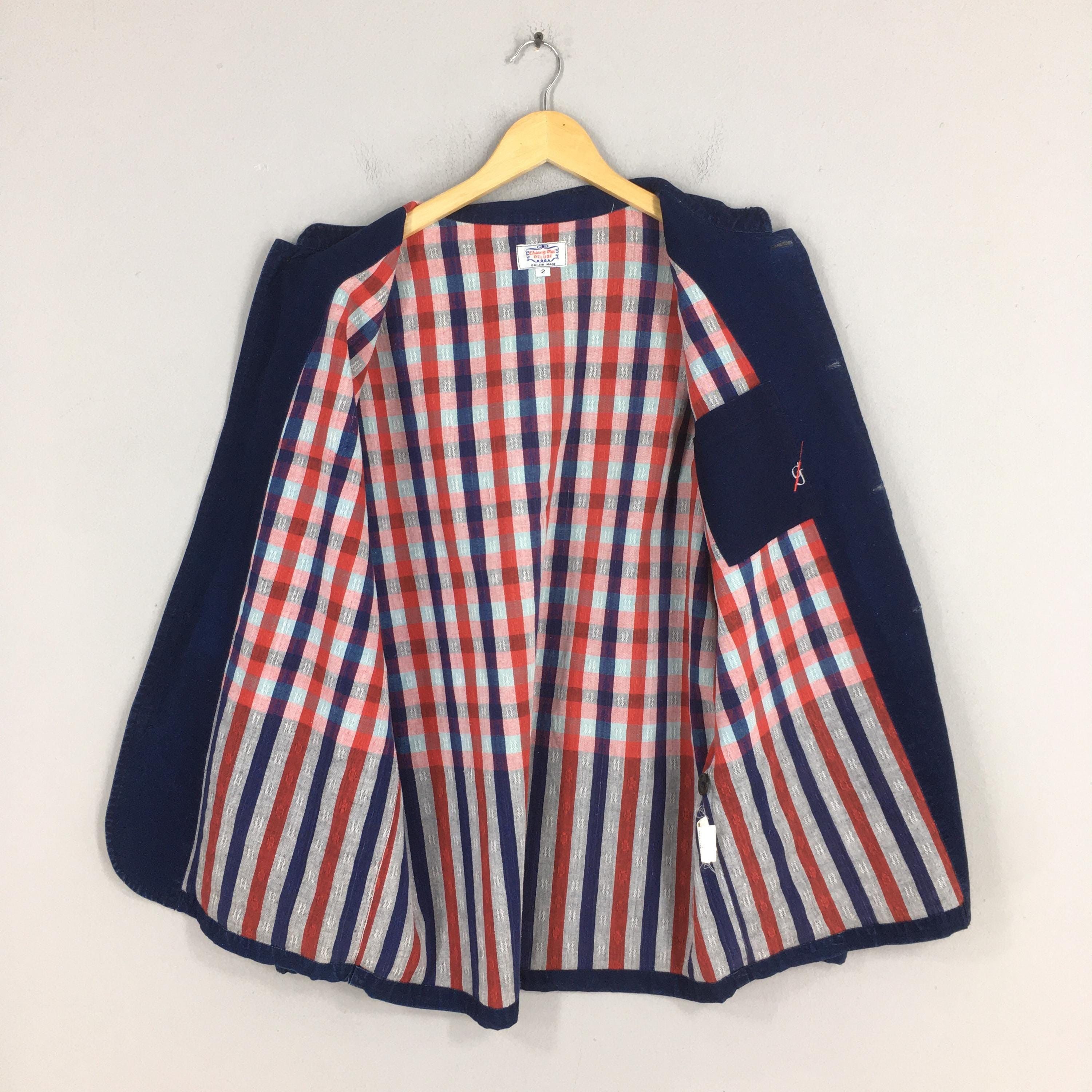 Japanese Brand 90s Gaijin Made Denim Mandarin Indigo Worker Jacket M Size US M / EU 48-50 / 2 - 5 Thumbnail