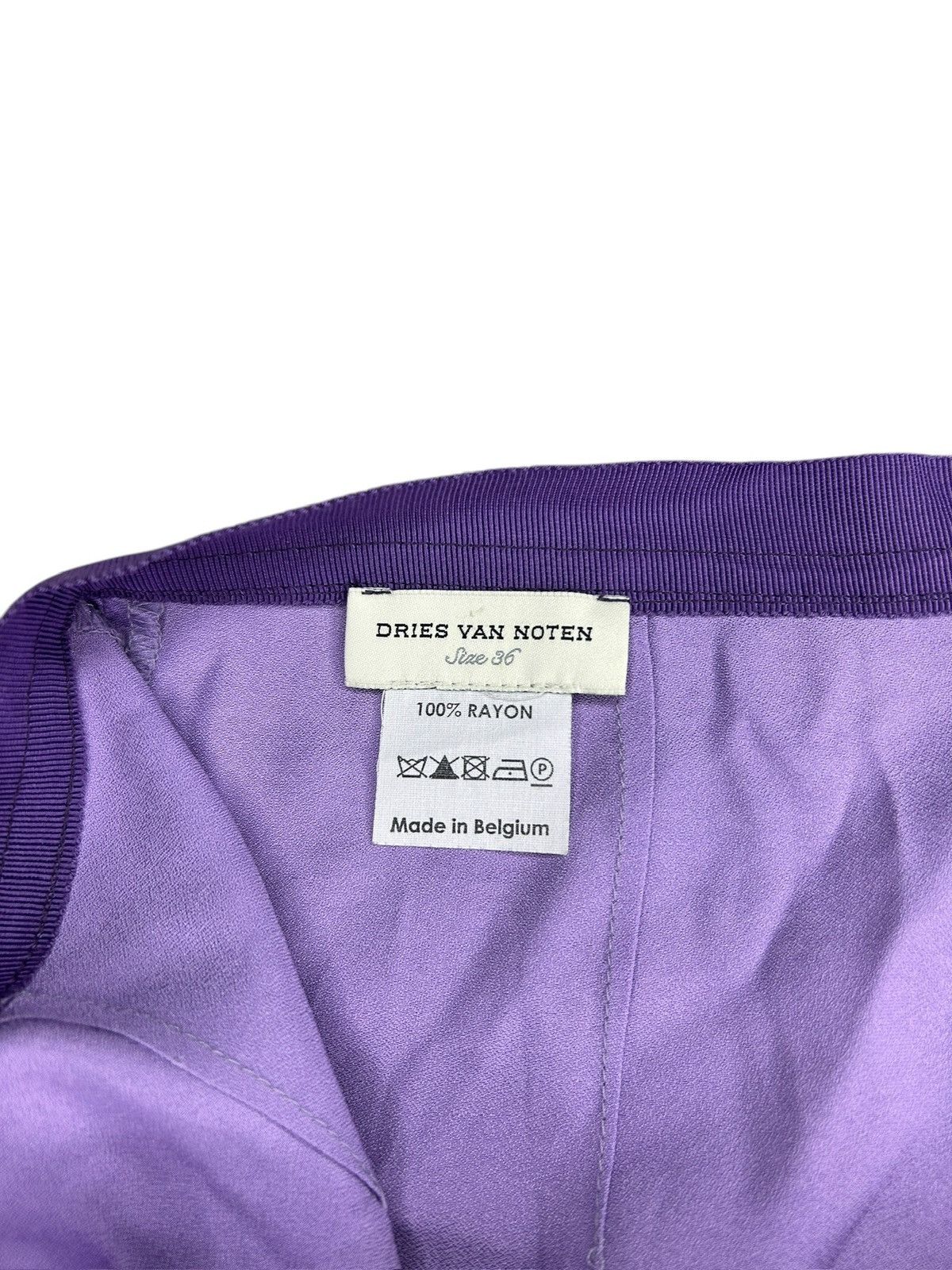 Dries Van Noten Rayon Trousers Size 26" / US 2 / IT 38 - 4 Thumbnail