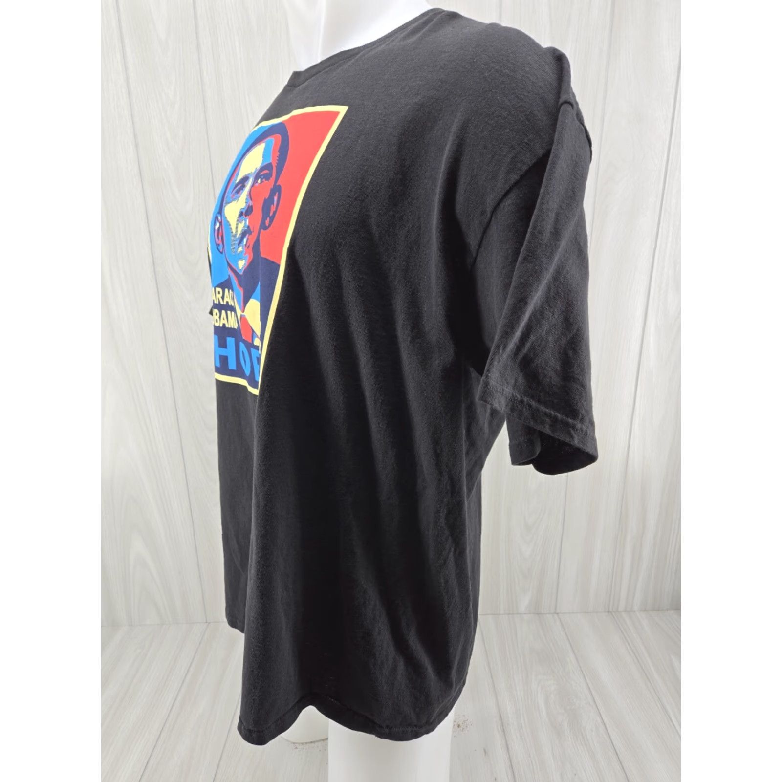 Delta Barack Obama 44th President HOPE Black T Shirt XL Mens Short Sleeve Size US XL / EU 56 / 4 - 4 Thumbnail