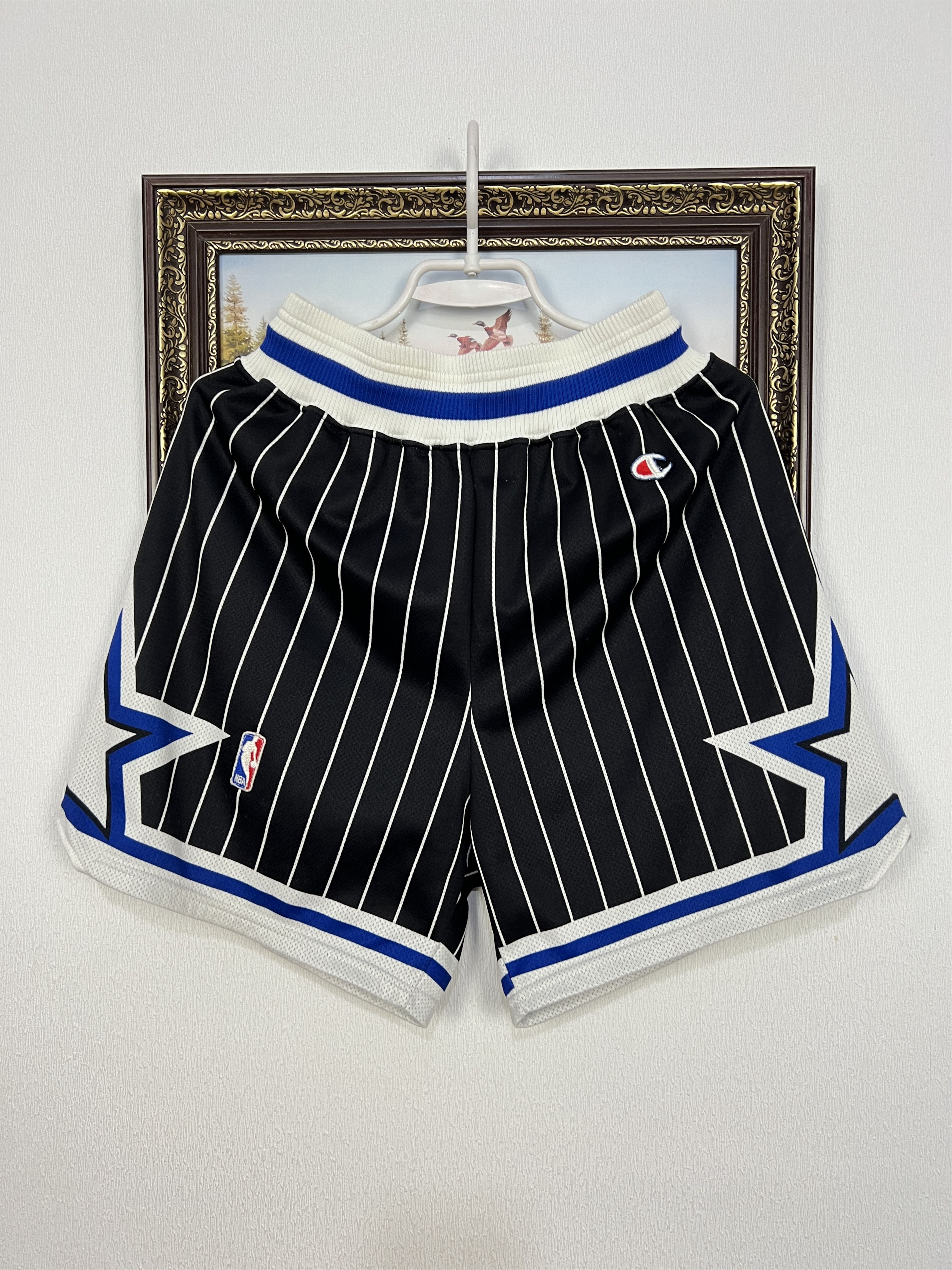Champion Vintage 90's Champion Orlando Magic Basketball NBA Shorts Size US 30 / EU 46 - 1 Thumbnail