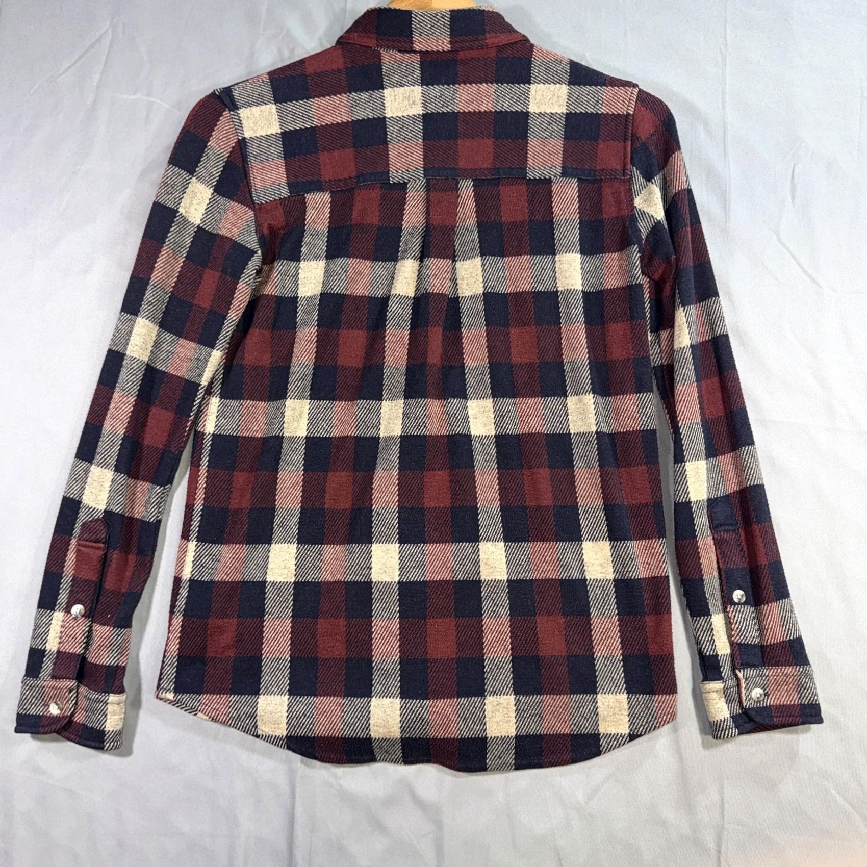 Faherty Faherty Shirt Women’s XS Red Navy Plaid Flannel Long Sleeve Button Front Casual Size XS / US 0-2 / IT 36-38 - 2 Thumbnail