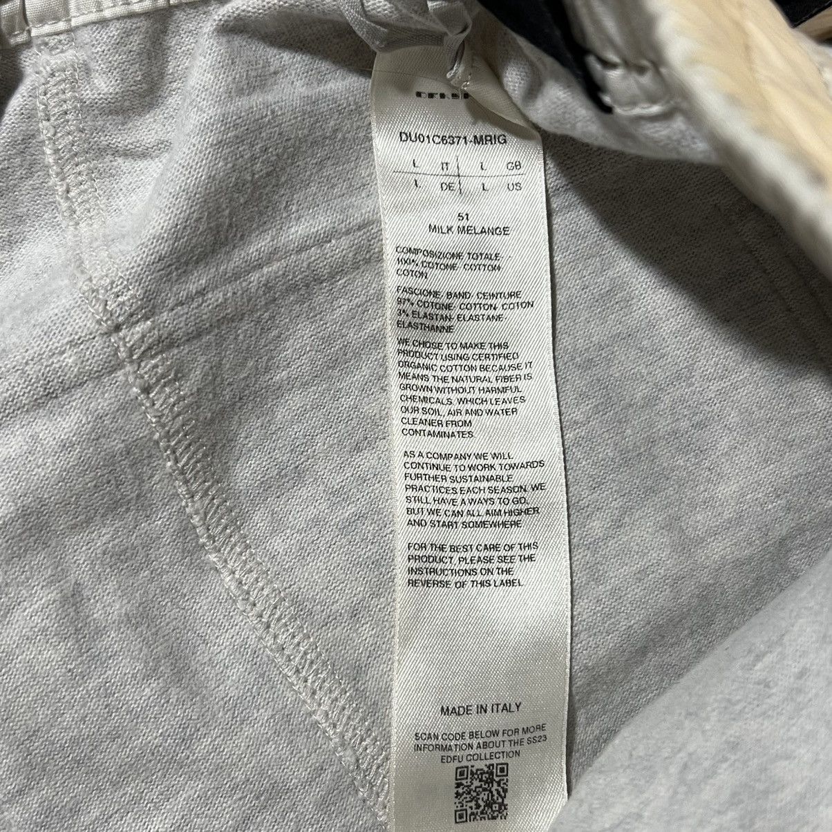 Rick Owens Drkshdw Rick Owens DRKSHDW SS23 Cropped Creatch Cargo Milk Melange Size US 34 / EU 50 - 4 Thumbnail