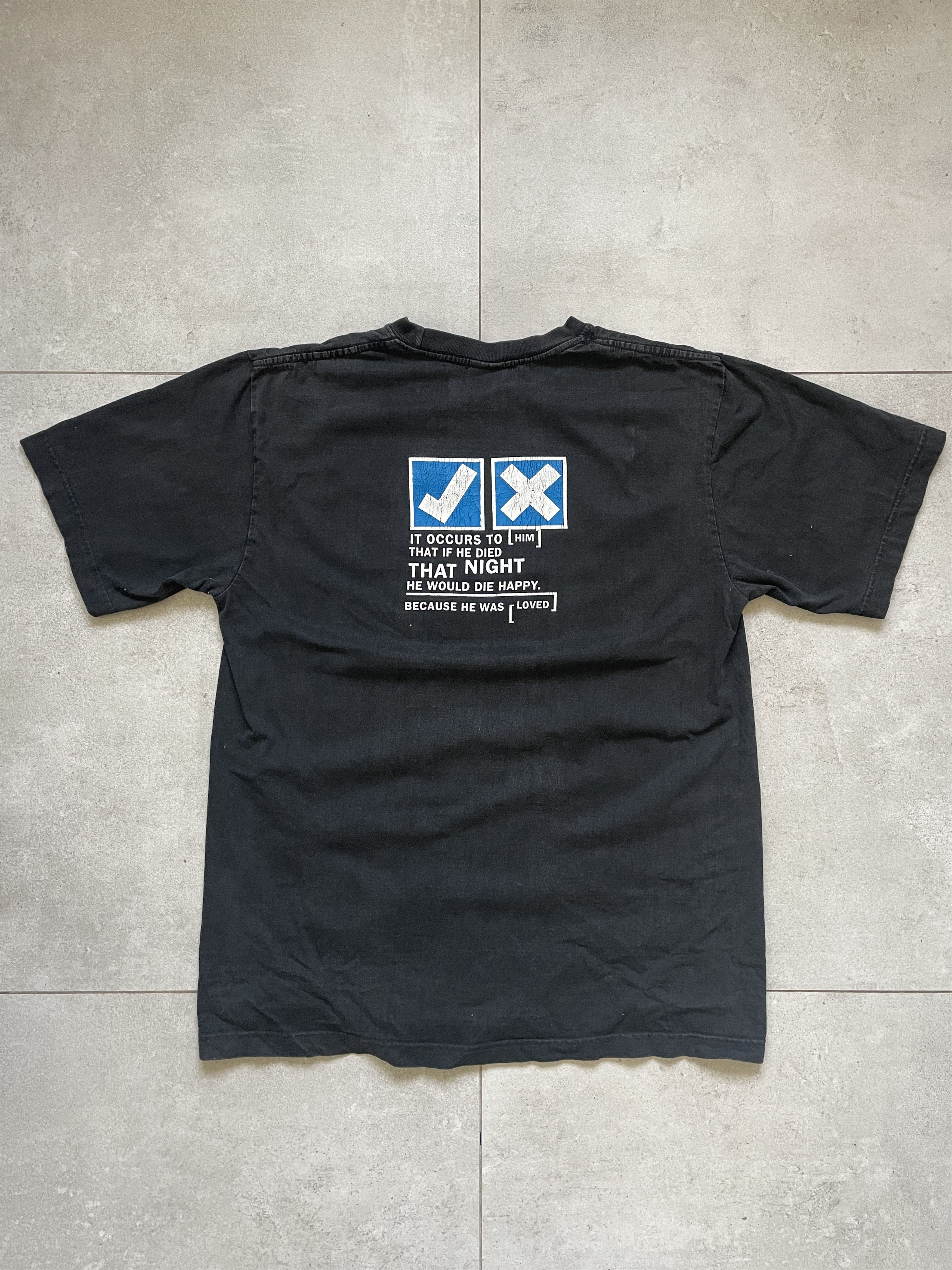 Y2K VINTAGE RADIOHEAD GAZE AT TELEVISION BLACK TEE
