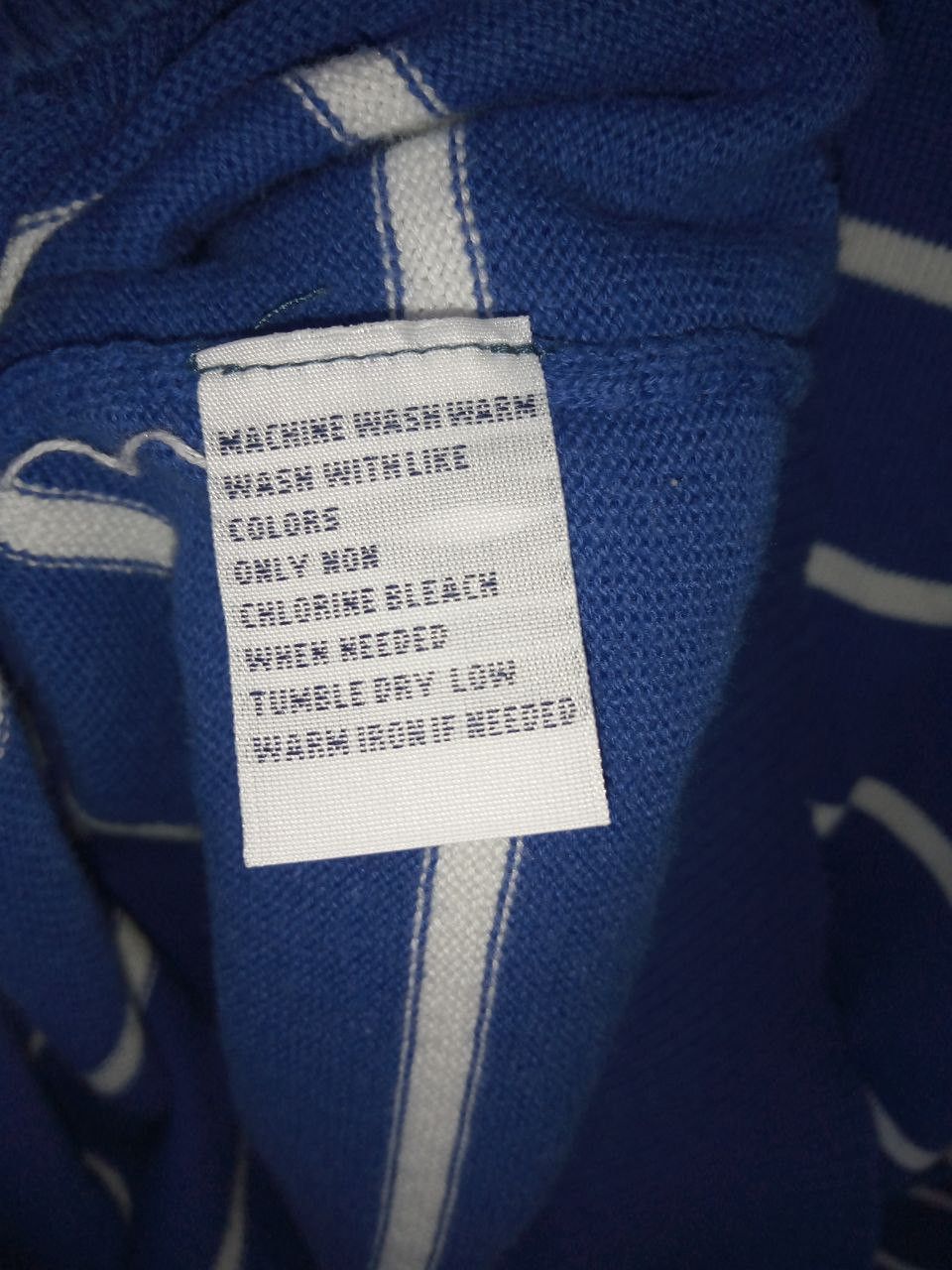 Polo Ralph Lauren Vintage Polo Ralph Lauren Sweater V Neck Blue Striped Size US M / EU 48-50 / 2 - 10 Thumbnail