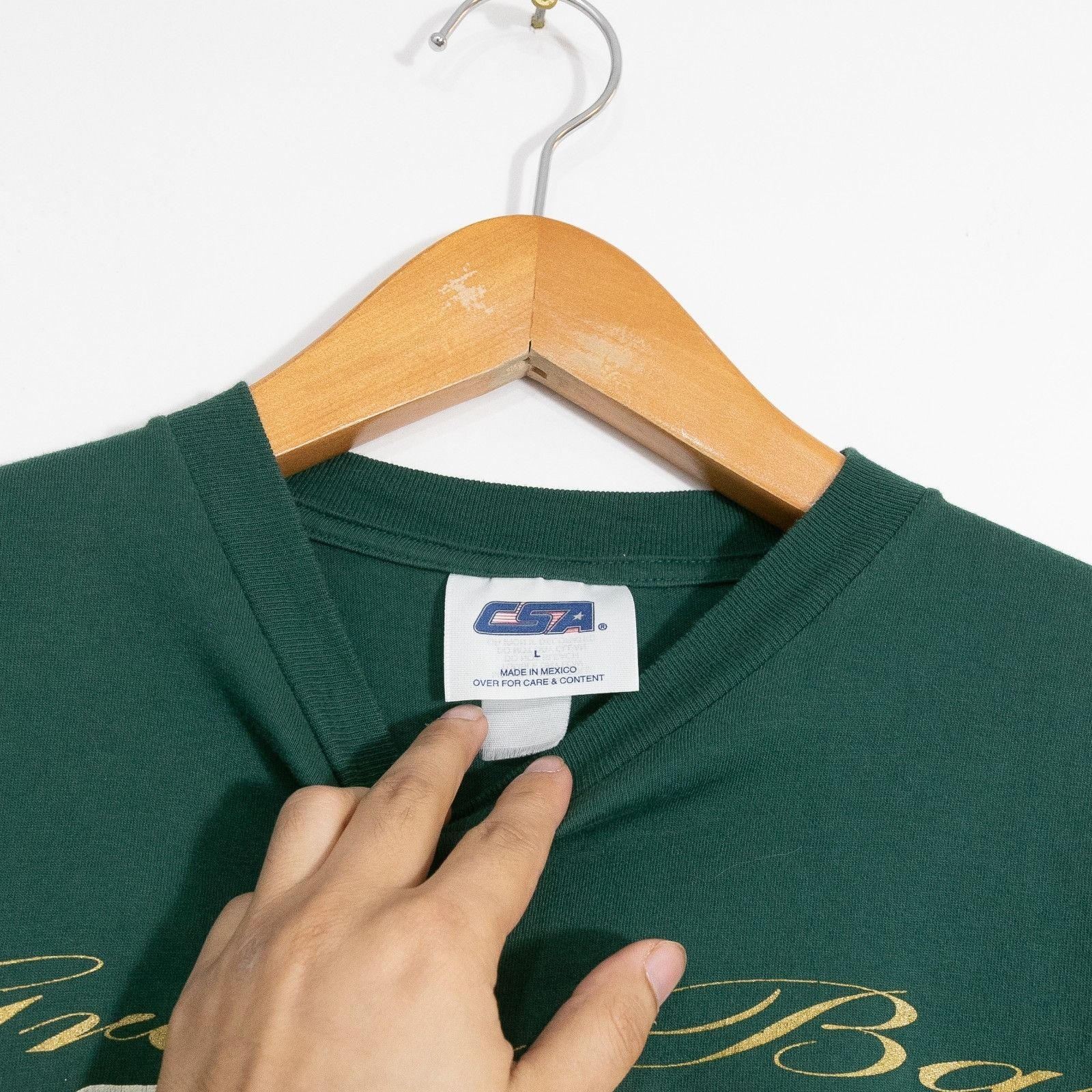 Vintage Vintage 90s Green Bay Packers T Shirt Large - NFL Football Size US L / EU 52-54 / 3 - 6 Thumbnail