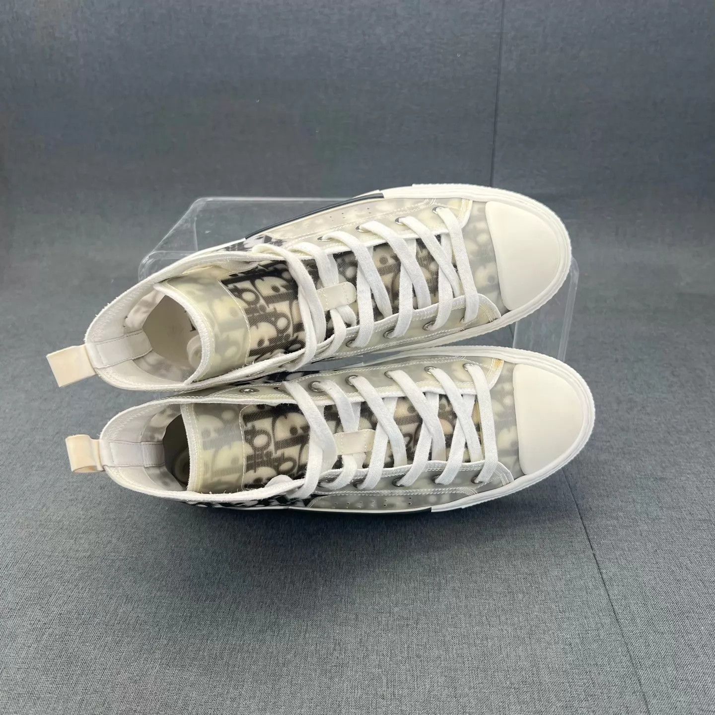 Dior Dior B23 Black White All-Over Print Sneakers 40 New Boxed Size US 7 / EU 40 - 4 Thumbnail