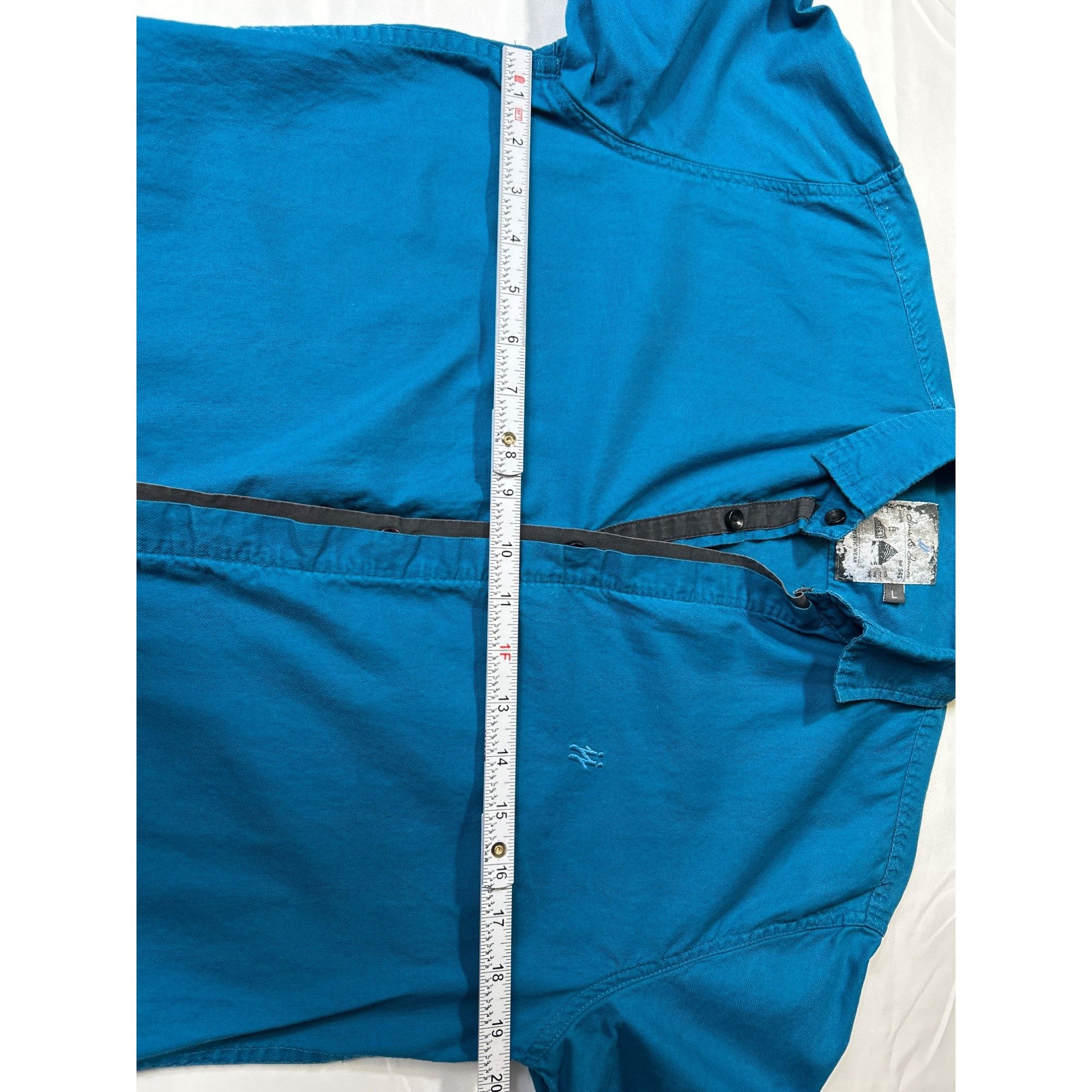 Designer Jim & James Mens Blue Long Sleeve Button Up Shirt Authentic Size US L / EU 52-54 / 3 - 4 Thumbnail