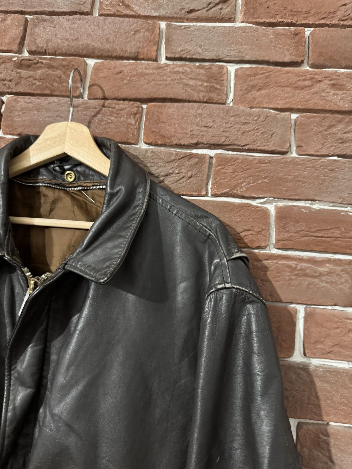 Leather Vintage High Quality Casual Leather Jacket Rare Rock Roll Size US XL / EU 56 / 4 - 10 Thumbnail