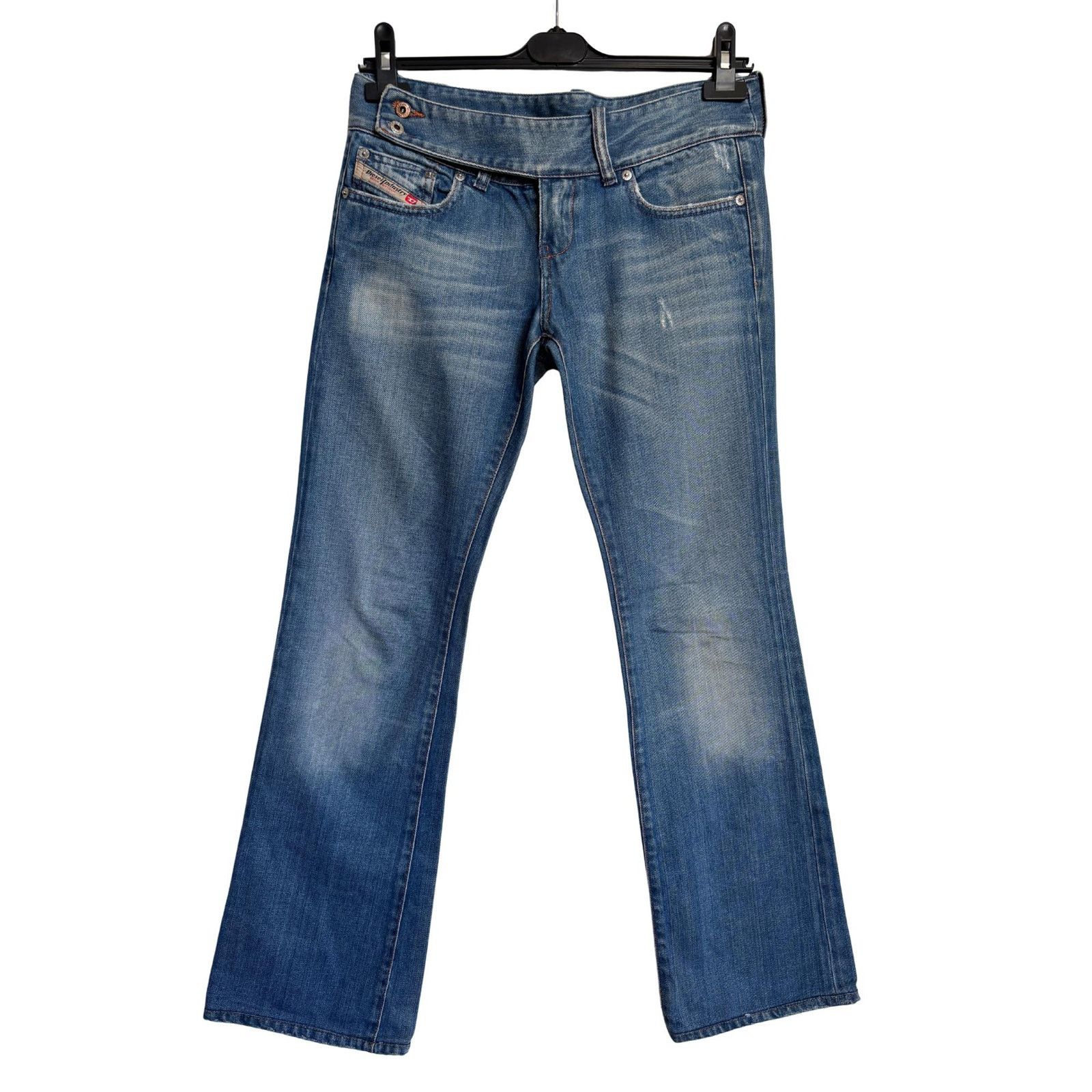 Diesel Diesel Industry Jeans W27 Italy Y2K Medium Wash Zip Straight Size US 27 - 3 Thumbnail