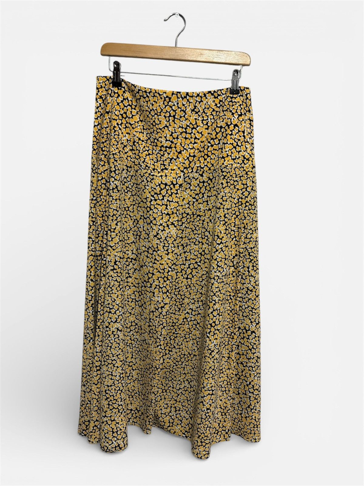 ME+EM ME+EM A-Line Maxi Skirt Size UK 12 US 8 Yellow Black Size 30" / US 8 / IT 44 - 2 Thumbnail