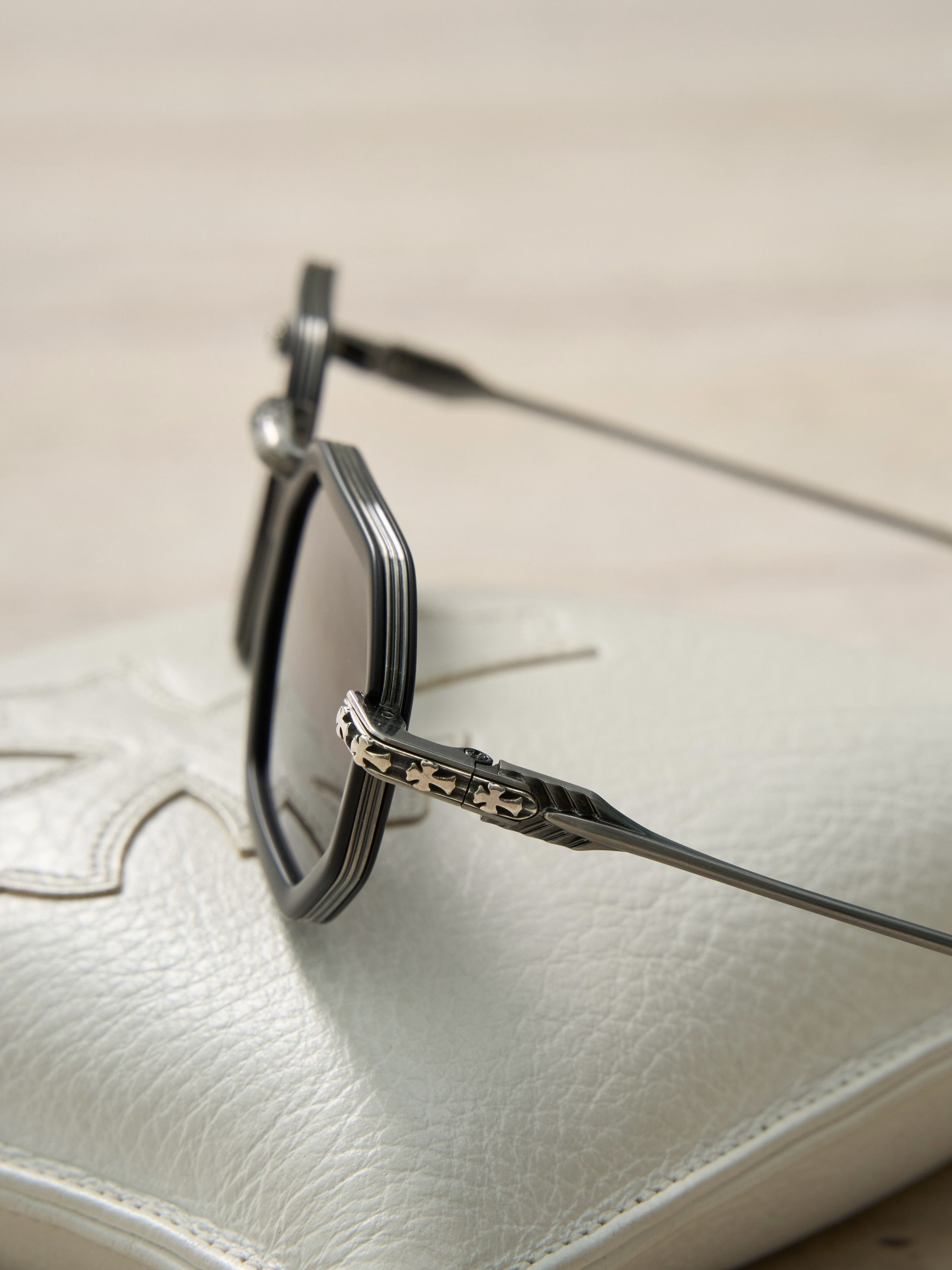 Chrome Hearts CHROME HEARTS STYLIDA MATTE BLACK/PEWTER - SUN Size ONE SIZE - 10 Thumbnail