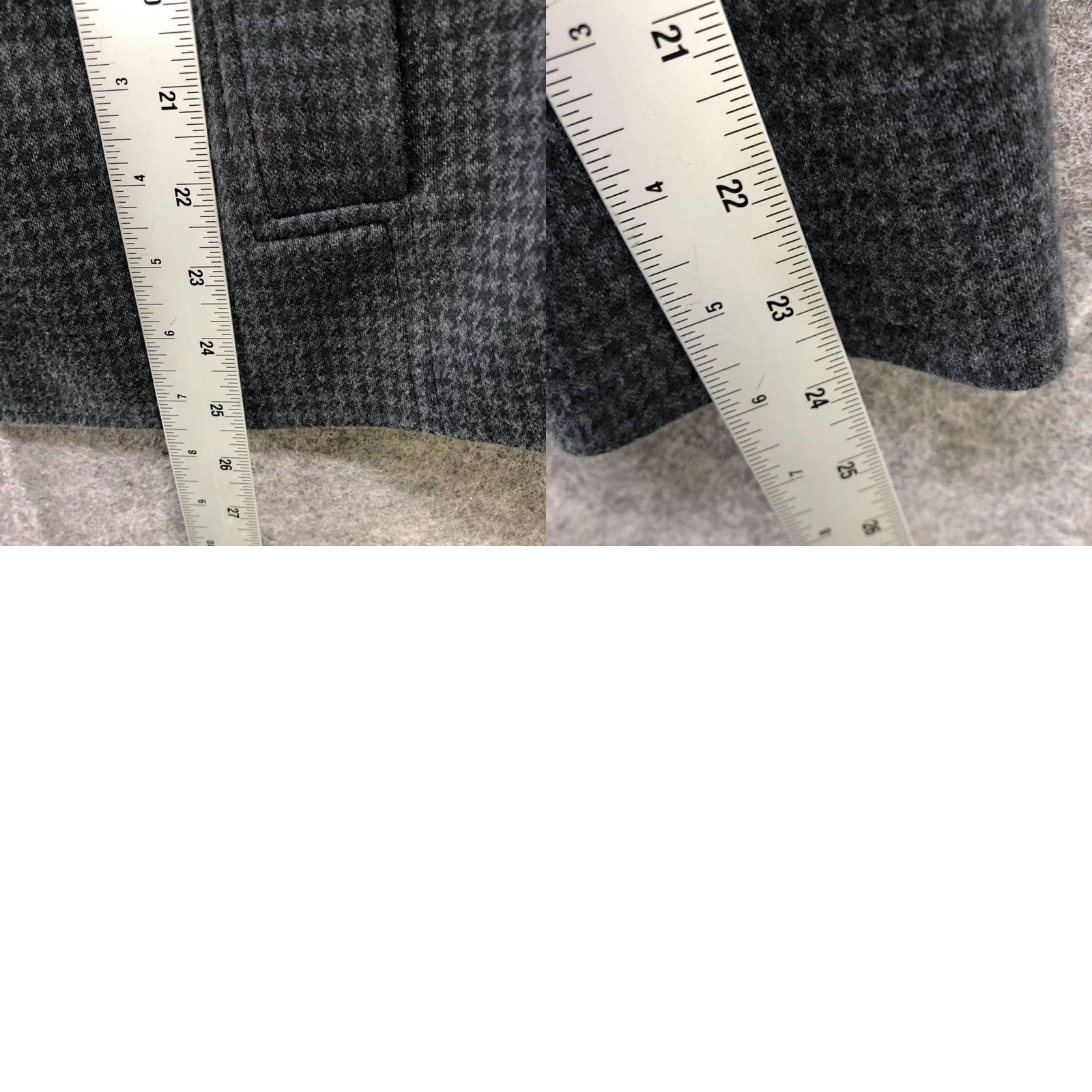 Talbots Talbots Blazer Womens L Gray Black 2 Button Stretch Houndstooth Knit Short Coat Jacket Career Office Casual Business Formal Regular Size Type: Blazer Size L / US 10 / IT 46 - 8 Thumbnail