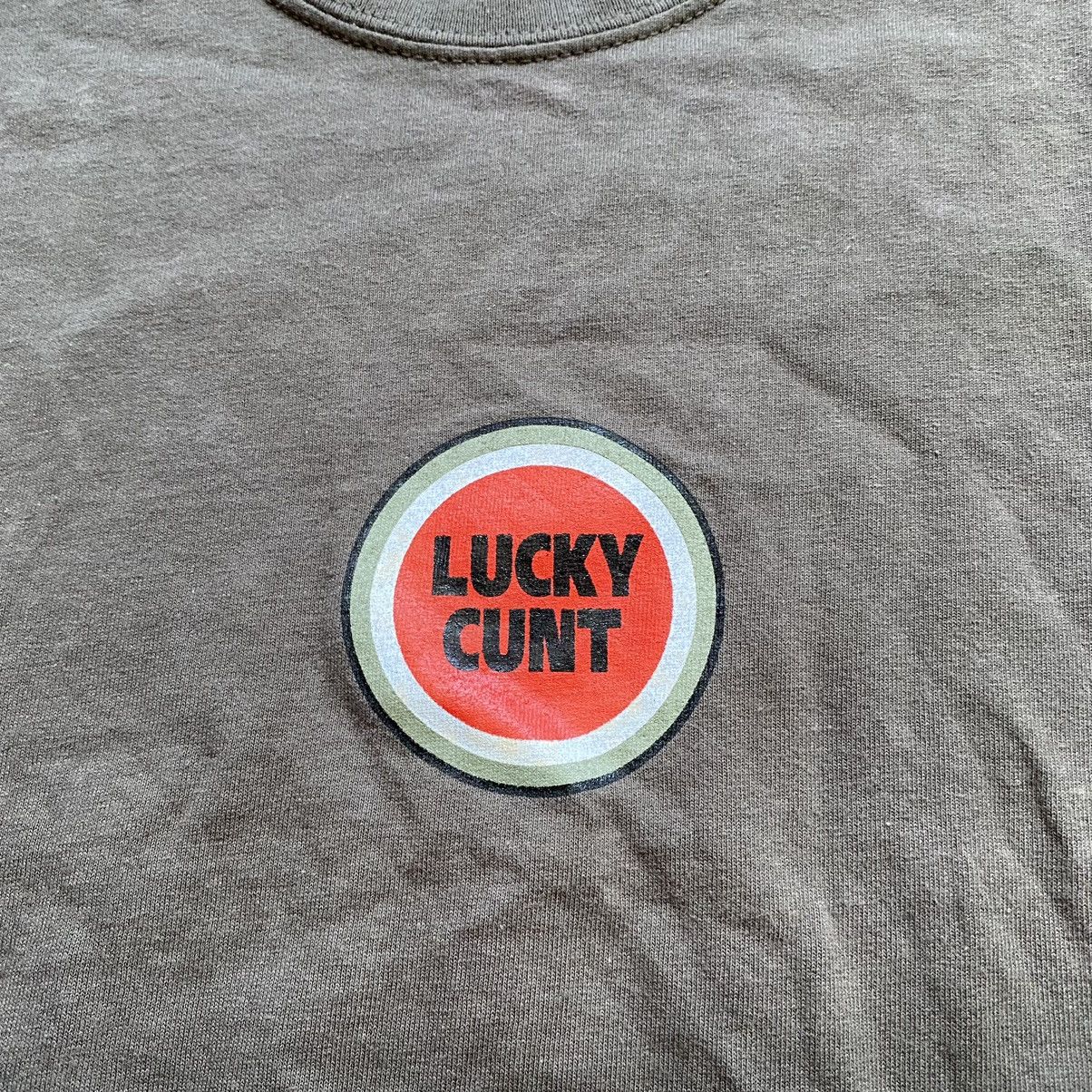 Santa Cruz Skateboards × Vintage VINTAGE MEETANDCHEESE LUCKY CUNT HUMOR PRINT T SHIRT Size US M / EU 48-50 / 2 - 3 Thumbnail