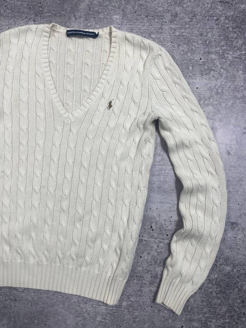 Polo Ralph Lauren Vintage Polo Ralph Lauren V Neck Knitted Sweater Y2K Size M / US 6-8 / IT 42-44 - 3 Thumbnail
