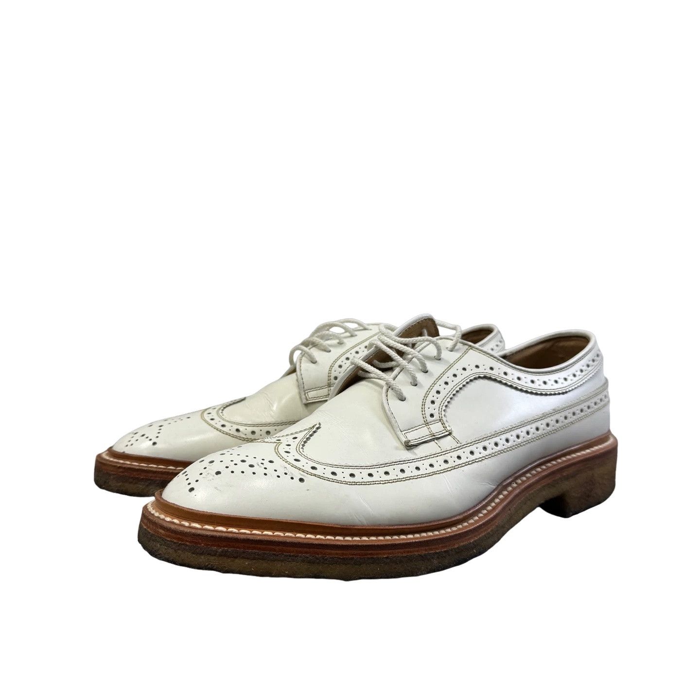 Bape A Bathing Ape x Regal White Leather Brogue Shoes US 6.5 Size US 6.5 / EU 39-40 - 1 Thumbnail