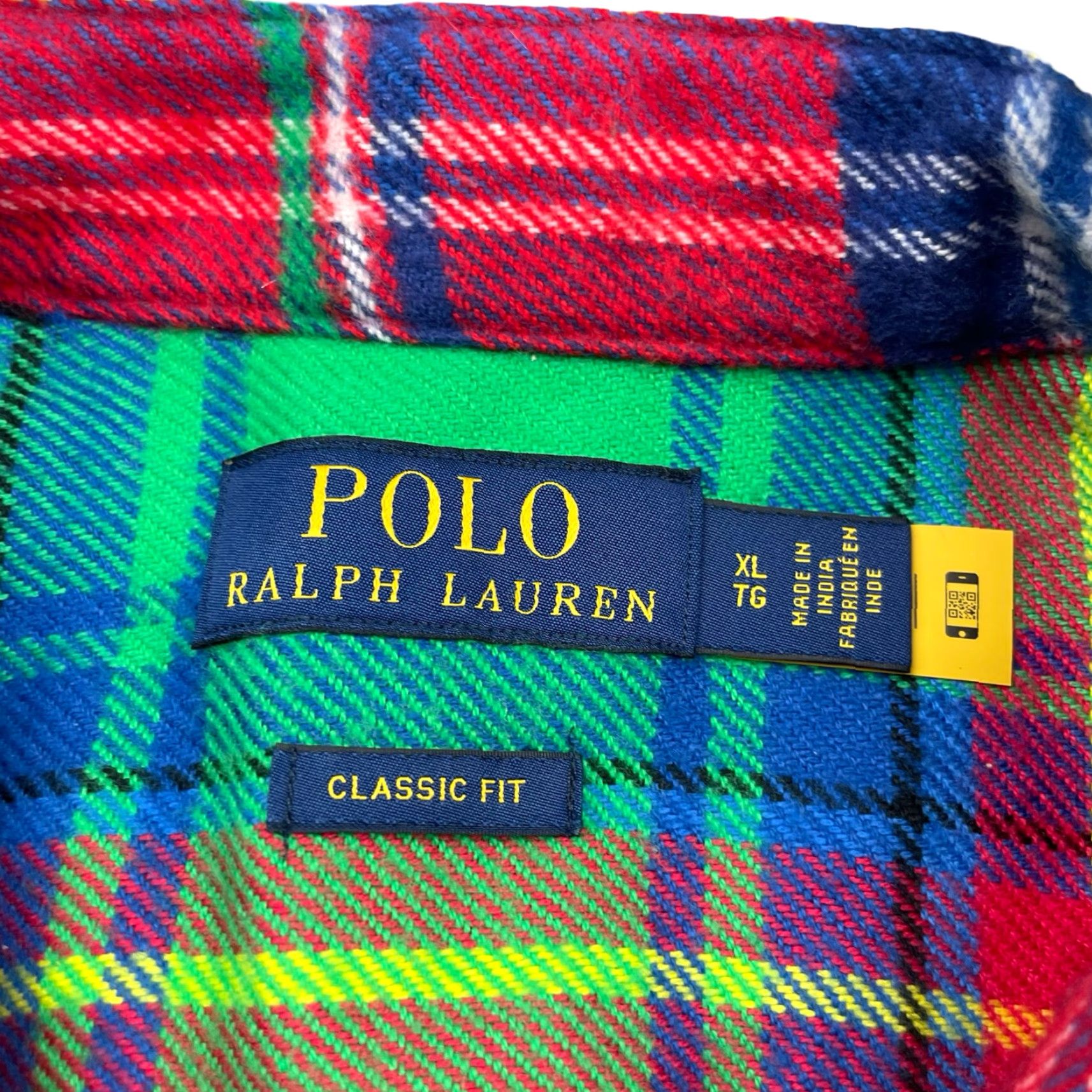 Polo Ralph Lauren Polo Ralph Lauren Men's Heavyweight Flannel Work Shirt Patchwork Plaid XL Red Size US XL / EU 56 / 4 - 3 Thumbnail