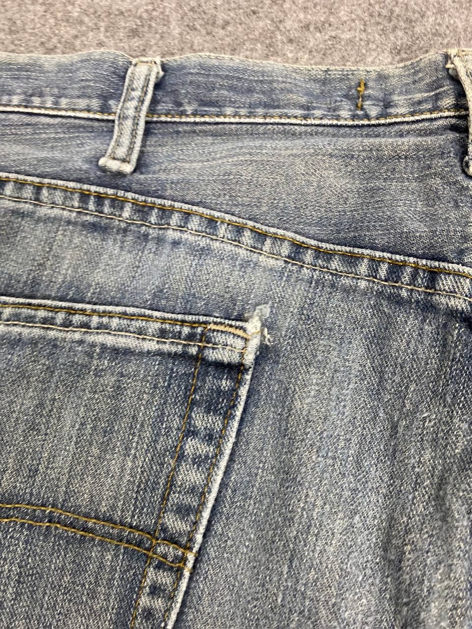 Lee vintage lee relaxed straight leg distressed denim Size US 43 - 3 Thumbnail