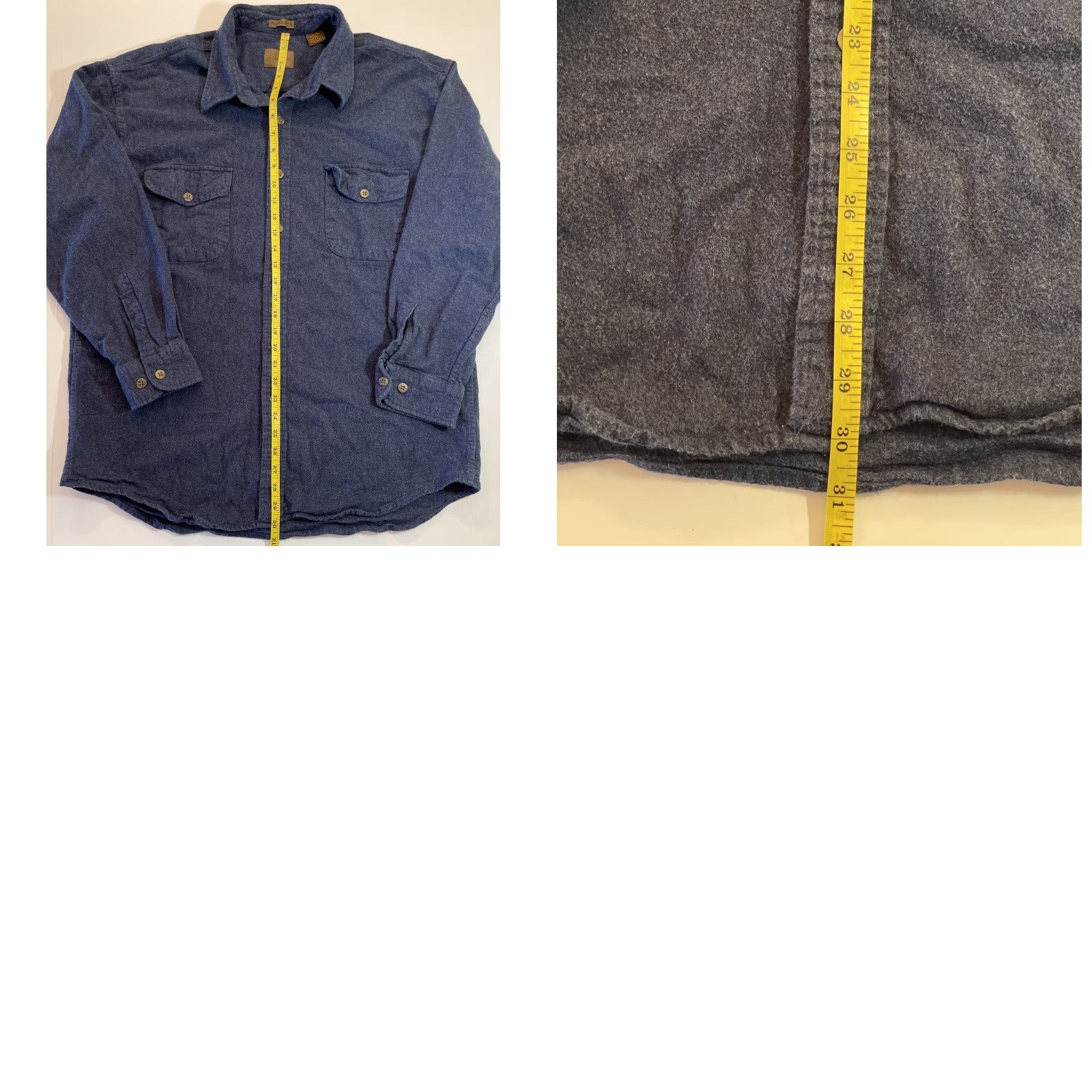 Vintage VINTAGE St. John's Bay Shirt Men XL Flannel Button-Up 90s Outdoor Blue Cotton Long Sleeve Shirt Mens Size US XL / EU 56 / 4 - 8 Thumbnail