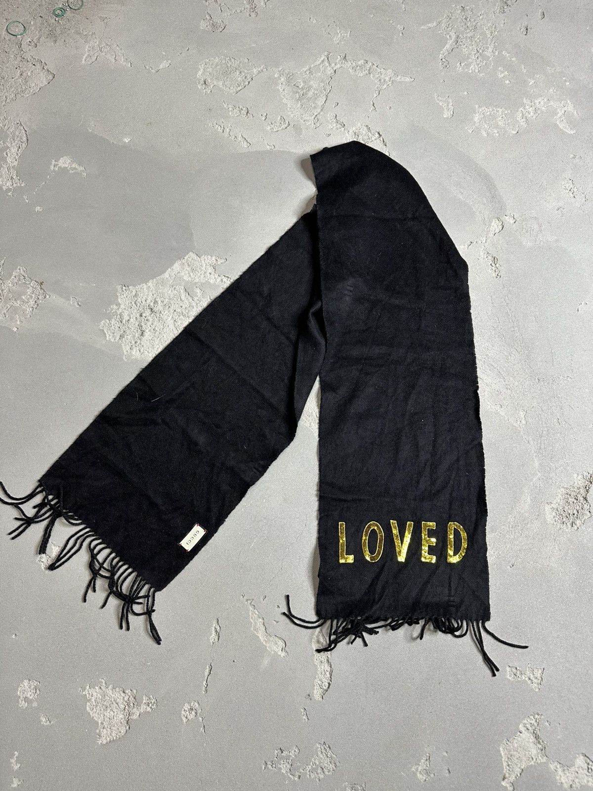 Jean Paul Gaultier × Vintage Gucci Silk Cashemere long Scarf LOVED Size ONE SIZE - 7 Thumbnail