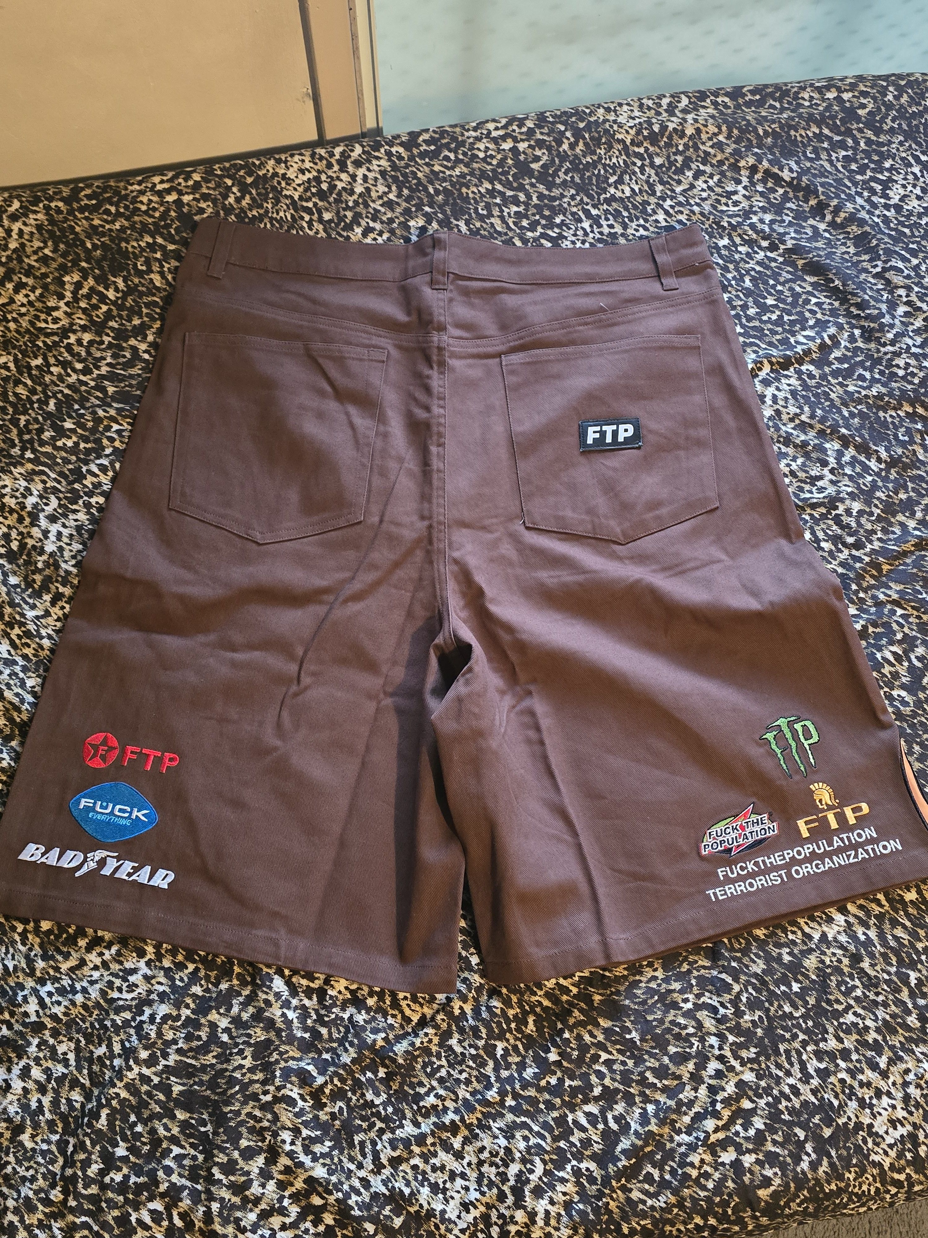 Fuck The Population FTP Racing shorts Size US 36 / EU 52 - 5 Thumbnail