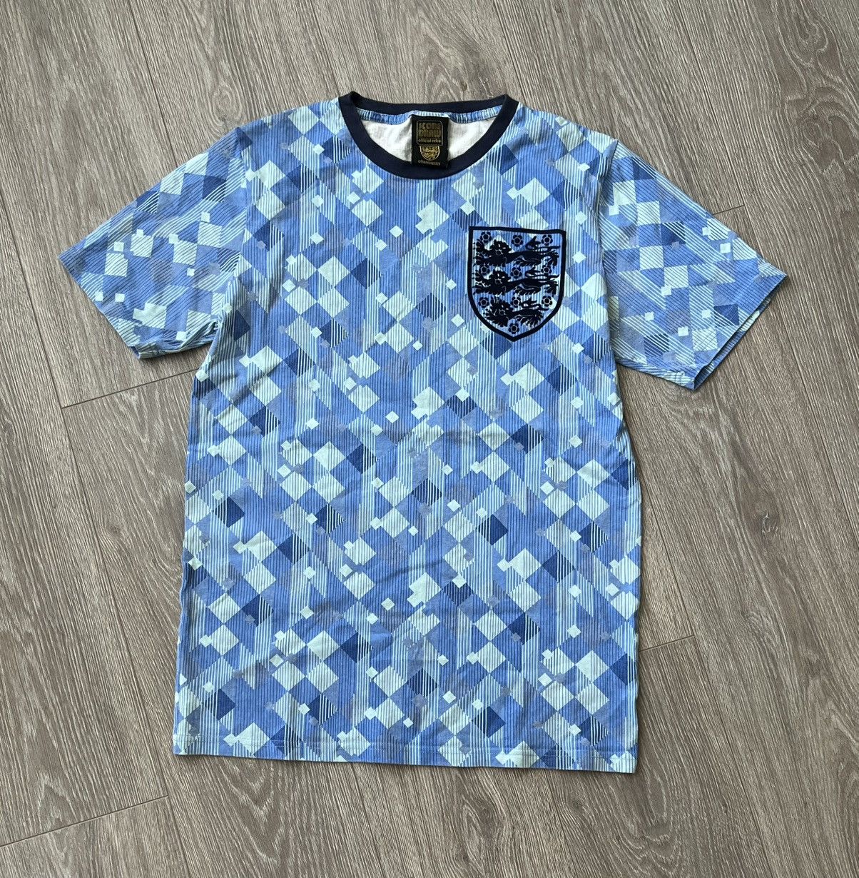 Vintage Score Draw England T-Shirt Size US M / EU 48-50 / 2 - 1 Thumbnail