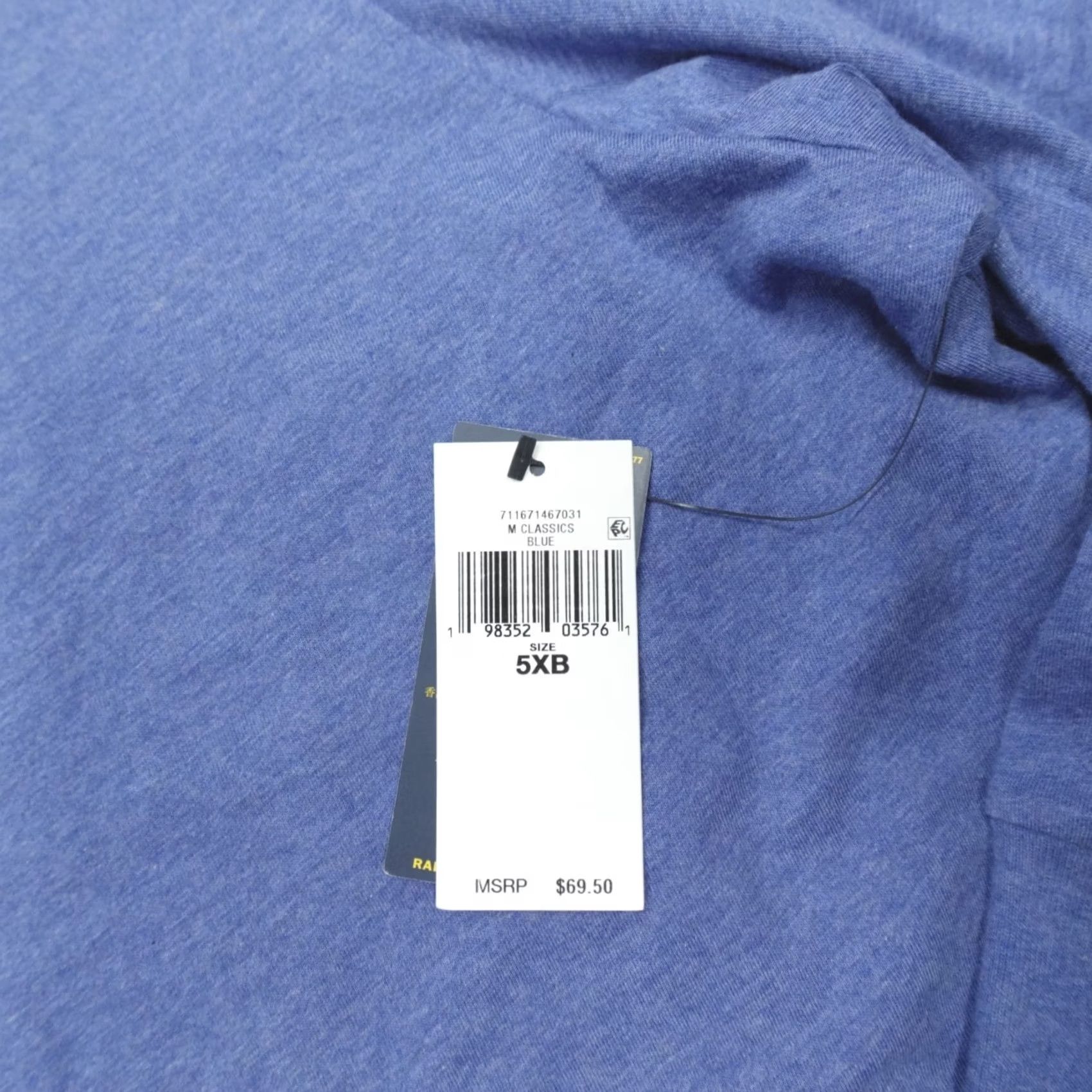 Polo Ralph Lauren Polo Ralph Lauren Big & Tall Crew-Neck T-Shirt LS Men's Size 5XB Blue Size US XXL / EU 58 / 5 - 3 Thumbnail