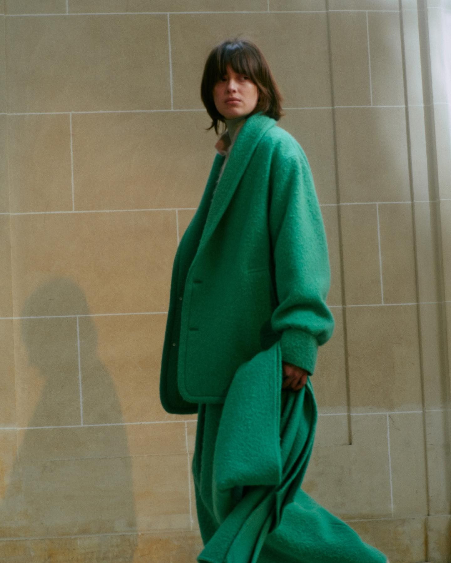 小物 AURALEE ALPACA WOOL MELTON LARGE STOLE オーラリーALPACAWOOL