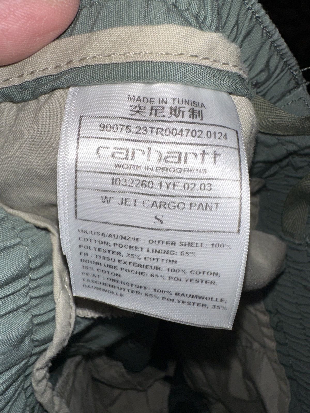 Carhartt Wip Carhartt Work In Progress W' Jet Cargo Olive Baggy Cargos XS Size US 26 / EU 42 - 8 Thumbnail