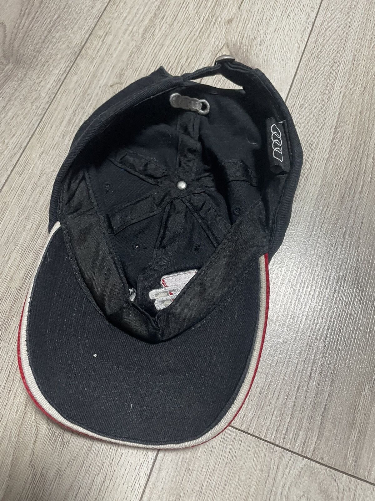 Audi Vintage Audi S Line Cap Black Red Trim Motorsport Hat Size ONE SIZE - 7 Thumbnail