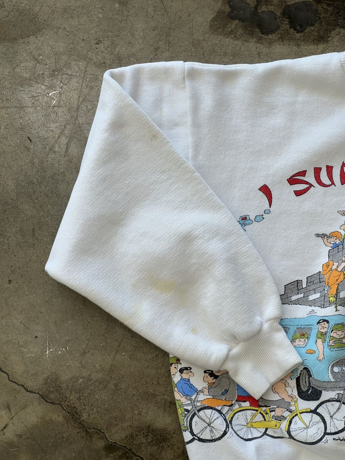 Vintage Vintage 1986 I Survived China Great Wall Crewneck Large Size US L / EU 52-54 / 3 - 7 Thumbnail