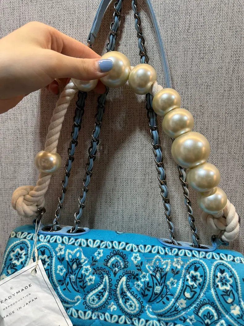READYMADE Ready Made size os Blue Pineapple Flower Pearl CF Single Sh Size ONE SIZE - 4 Thumbnail