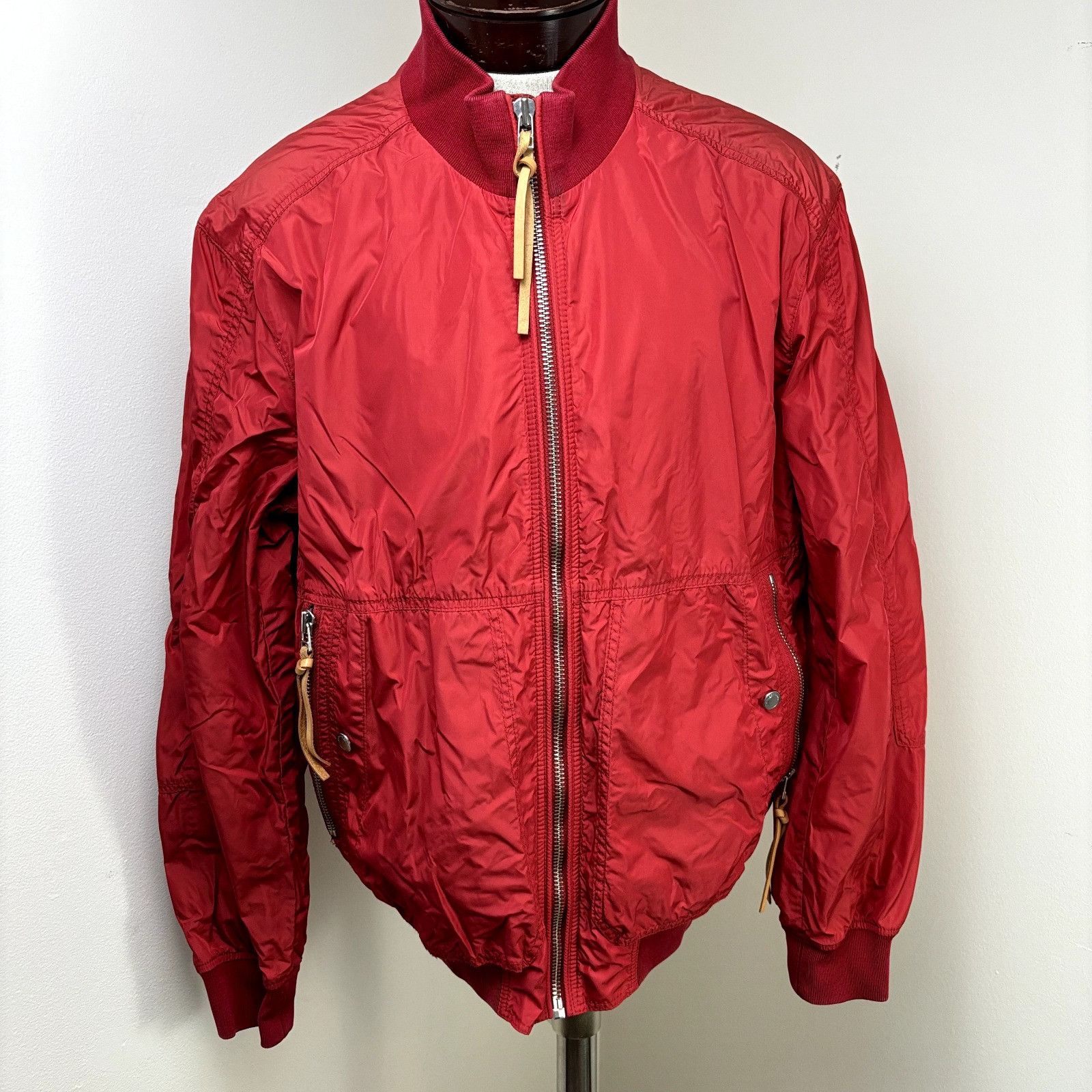 Baldessarini Baldessarini Size 54 Men's Red Windbreaker Full Zip Jacket M Size US L / EU 52-54 / 3 - 2 Thumbnail