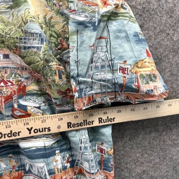 ALOHAS VINTAGE Kahala Shirt Mens Large Blue Button-Down Hawaiian Lawn AOP Aloha Beach Kahala Shirt Mens Large Blue Button-Down Hawaiian Theme Hawaiian 90s? Size US L / EU 52-54 / 3 - 3 Thumbnail