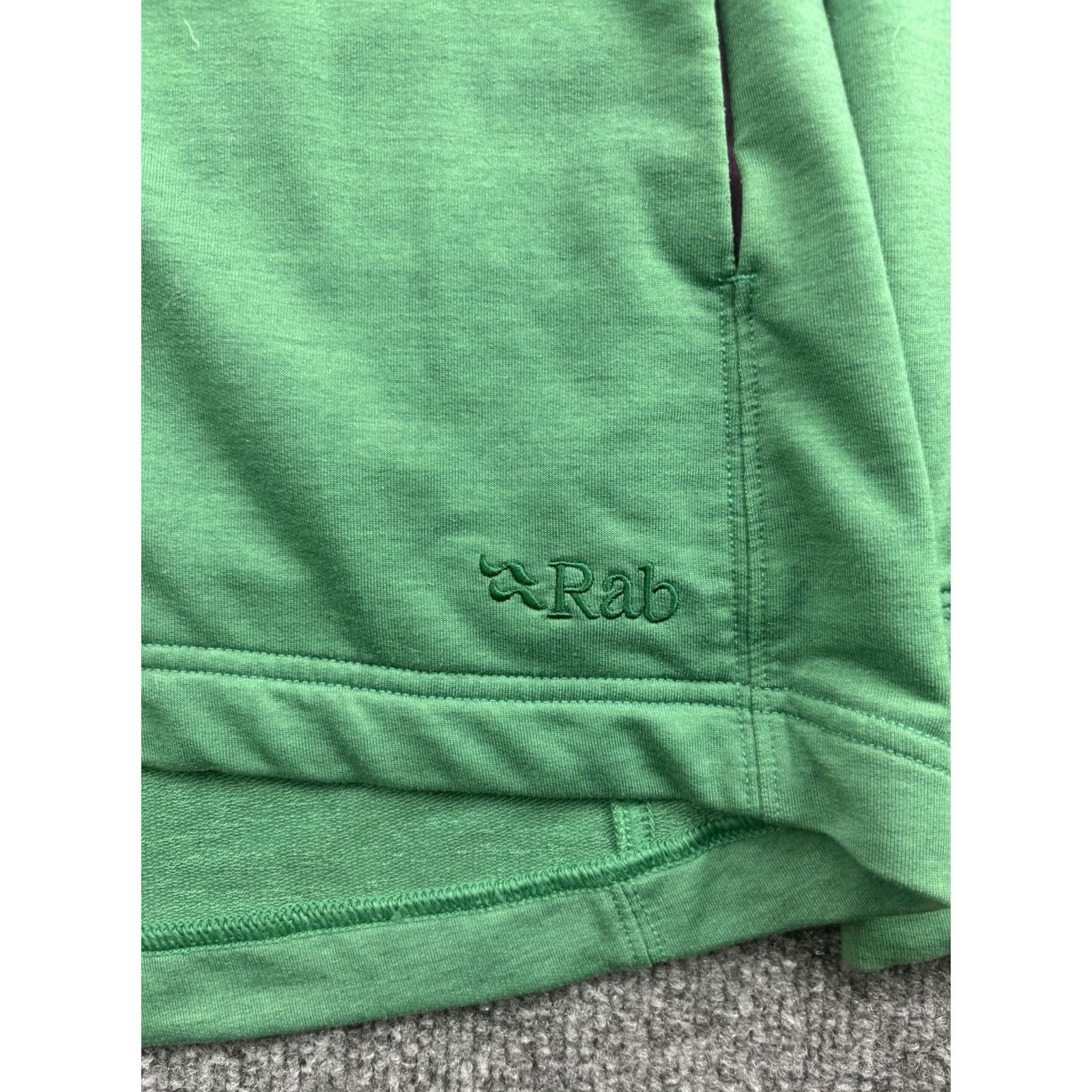 Rab Rab Top-Out Hoody Womens M Green Full Zip High Neck Raglan Stretch Hoodie Shirt - Womens, M, Green, Rab, Top-Out Hoody, Full Zip, Raglan Sleeve Size M / US 6-8 / IT 42-44 - 2 Thumbnail