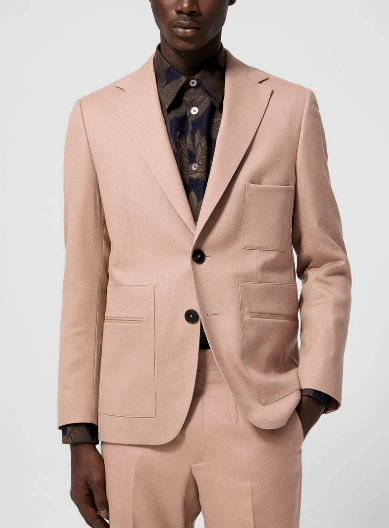 Other BNWT AW25 ECOLE DE PENSEE PINK BRUSHED WOOL JACKET 52 Size US L / EU 52-54 / 3 - 1 Thumbnail