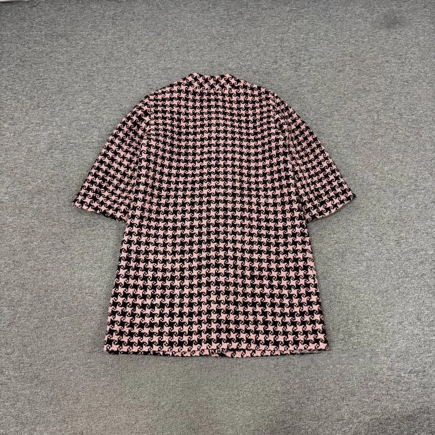Gucci Guicci size 40 houndstooth Coarse wool medium-length coat Size L / US 10 / IT 46 - 2 Thumbnail