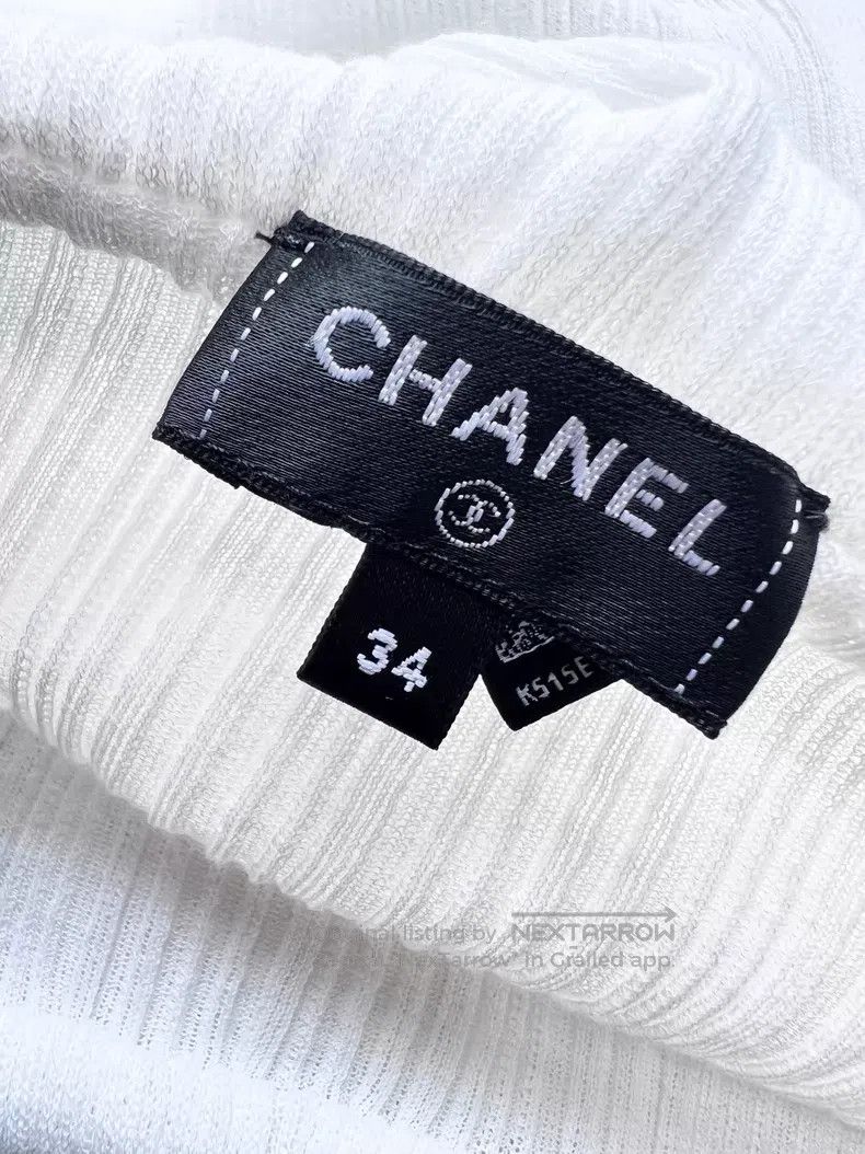 Chanel Chanel Ruffle pleated lantern sleeve knitting Size XXS / US 00 / IT 34 - 5 Thumbnail