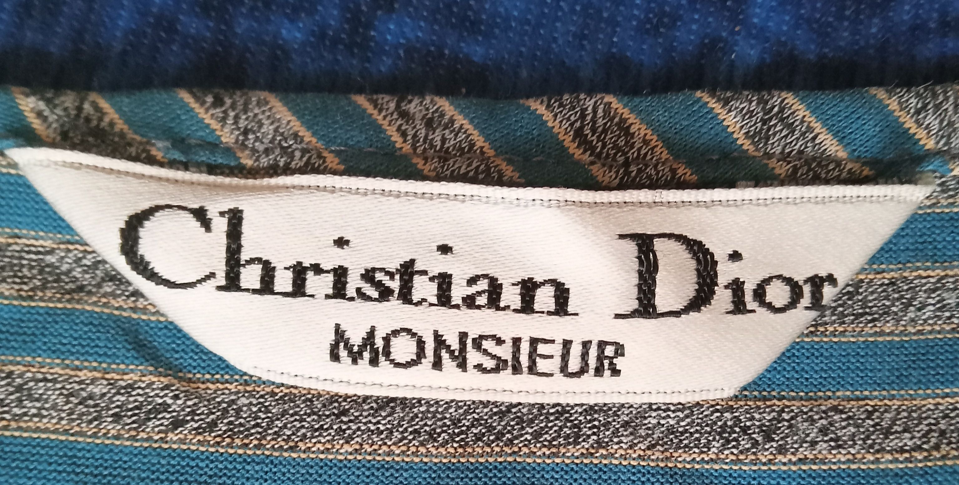 Christian Dior Monsieur Christian Dior Monsieur Vintage Henley Neck Stripes Tee Size US L / EU 52-54 / 3 - 3 Thumbnail