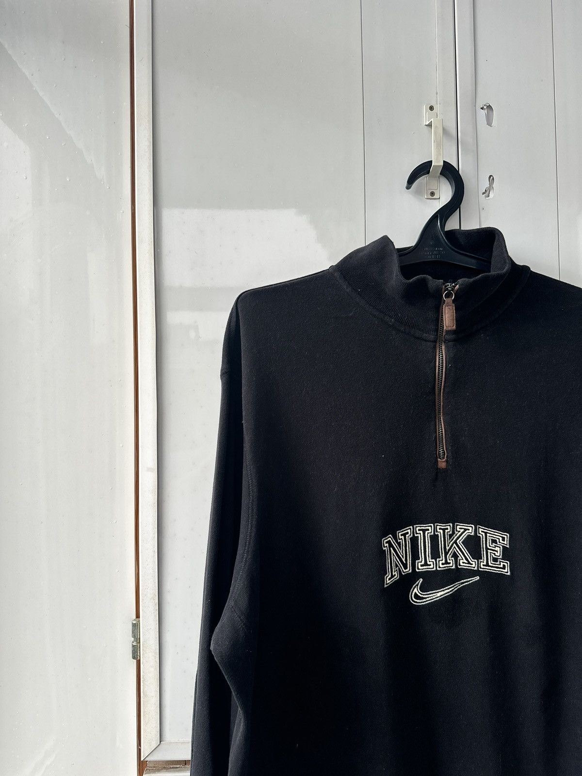 Nike Vintage Nike Half-Zip Sweatshirt Centre Logo Size US L / EU 52-54 / 3 - 3 Thumbnail
