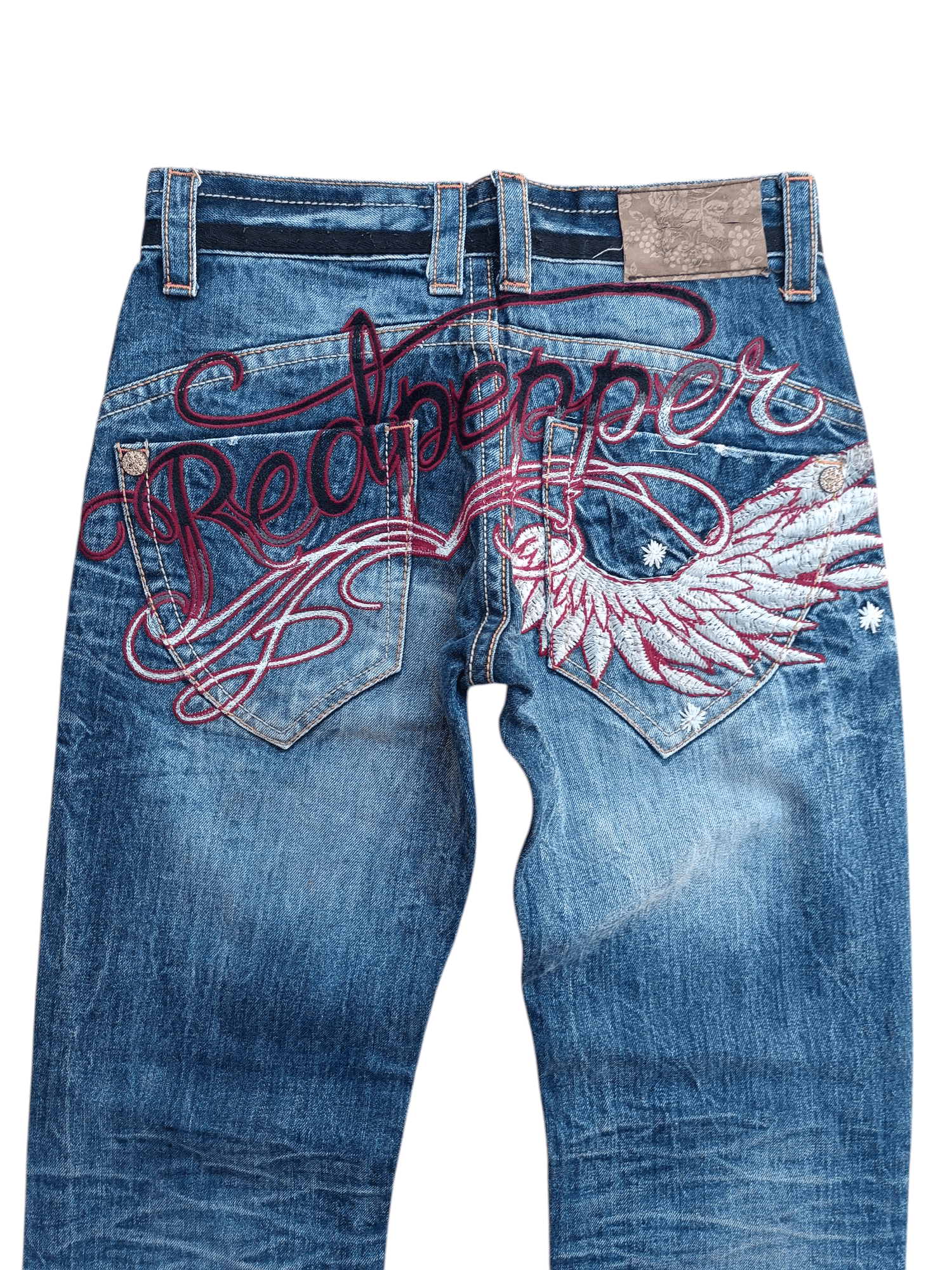 Japanese Brand Japan RedPepper Distressed Seditionaries Rare Design Denim Size US 30 / EU 46 - 10 Thumbnail