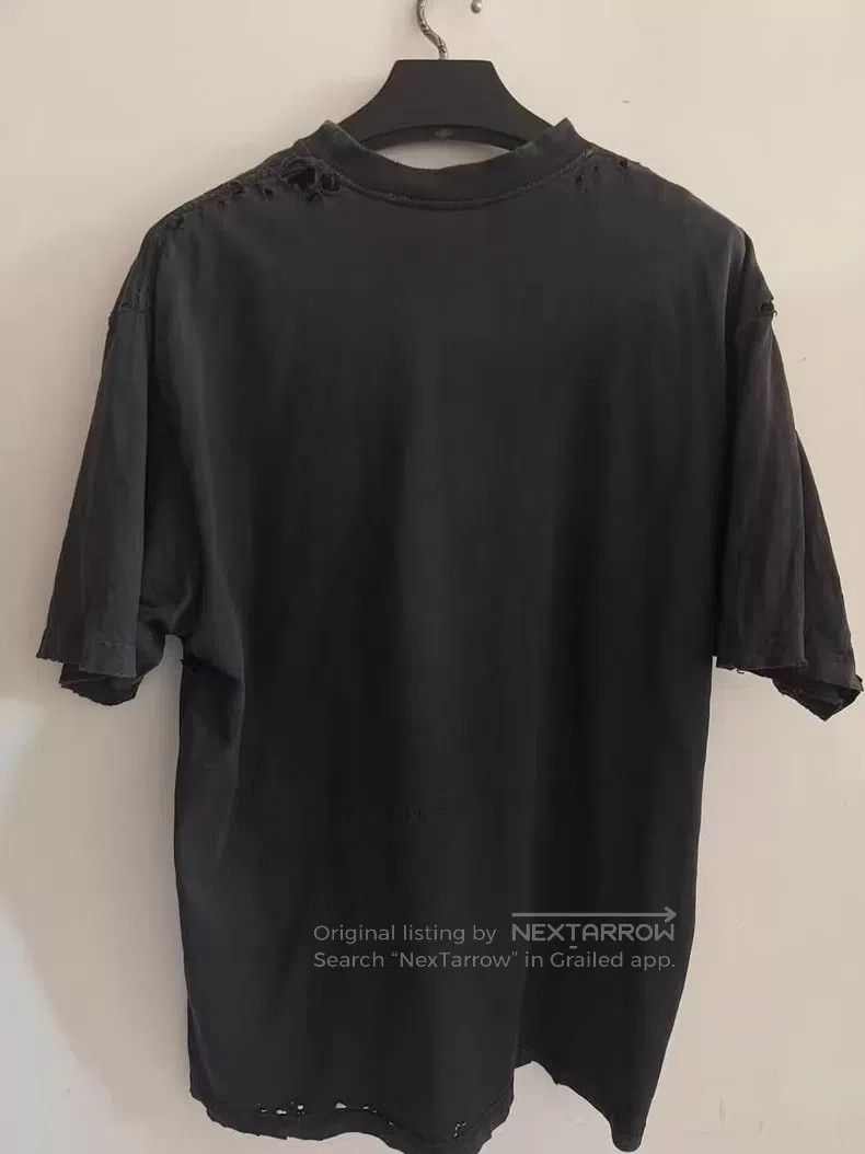 Balenciaga Balenciaga Black Liberty Statue Destroyed Short Sleeve Size US S / EU 44-46 / 1 - 2 Thumbnail