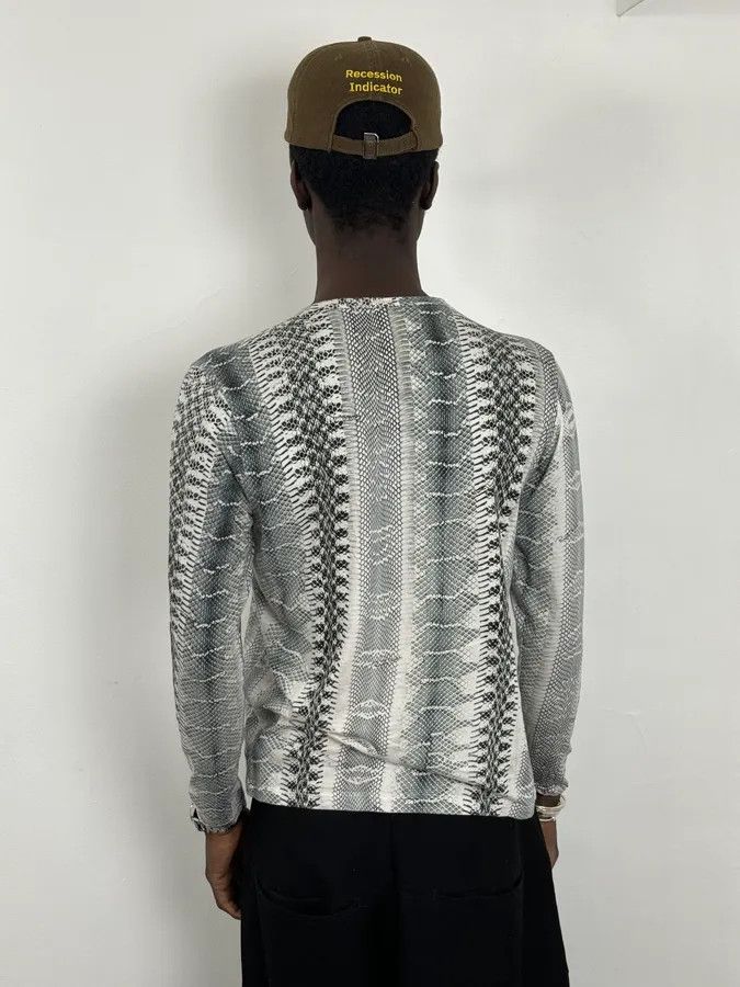Roberto Cavalli 2000s Roberto Cavalli Python Snake Grey Longsleeves Size US S / EU 44-46 / 1 - 2 Thumbnail