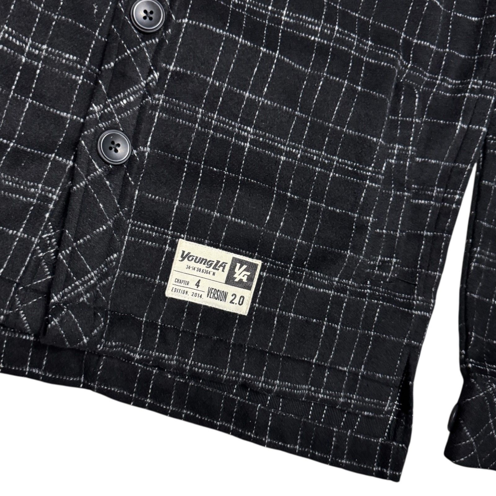 YoungLA YOUNGLA Plaid Soft Hoodie Shacket Designer Jacket Small Size US S / EU 44-46 / 1 - 4 Thumbnail